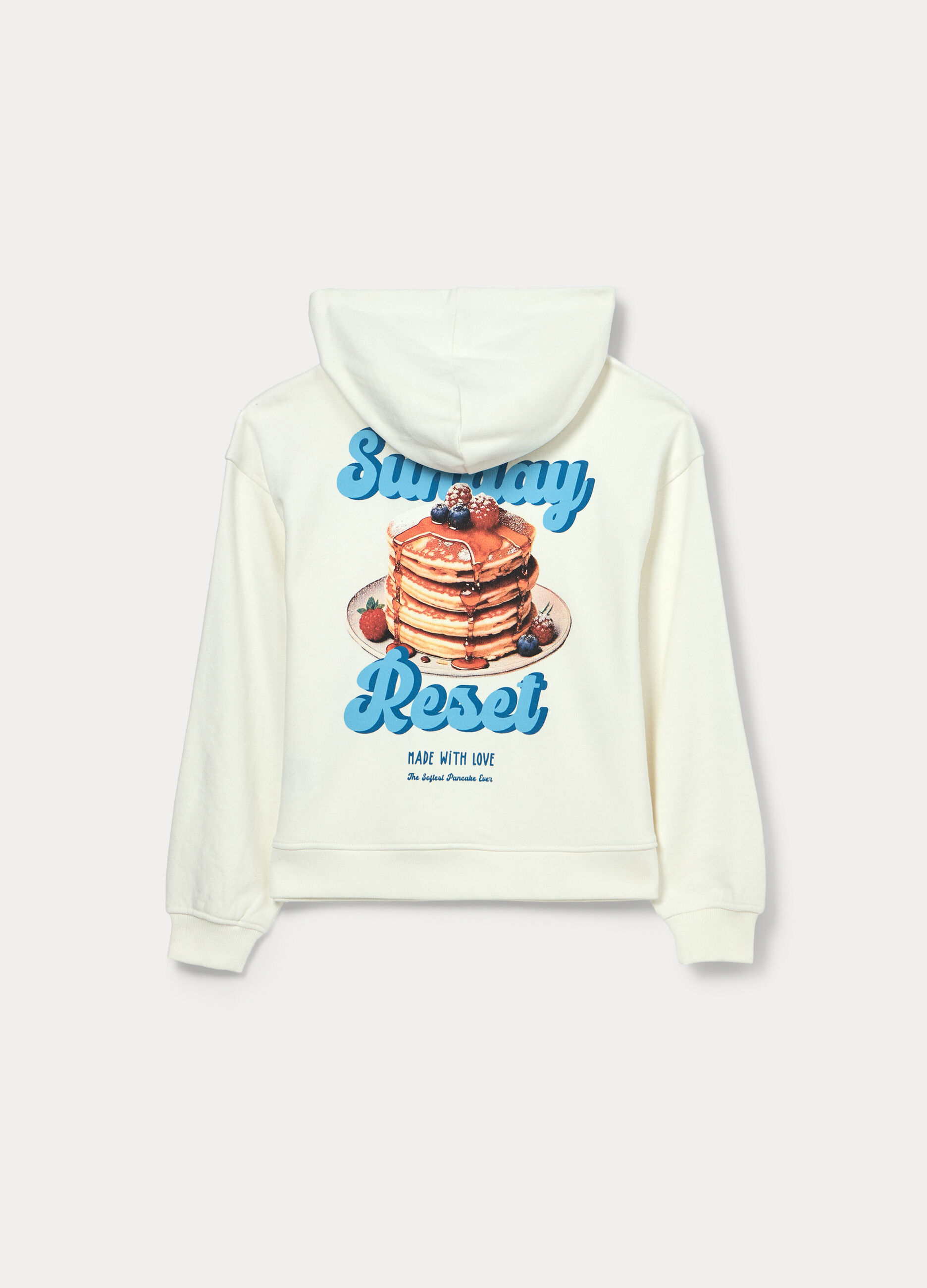 Felpa in french terry di misto cotone ragazza_1