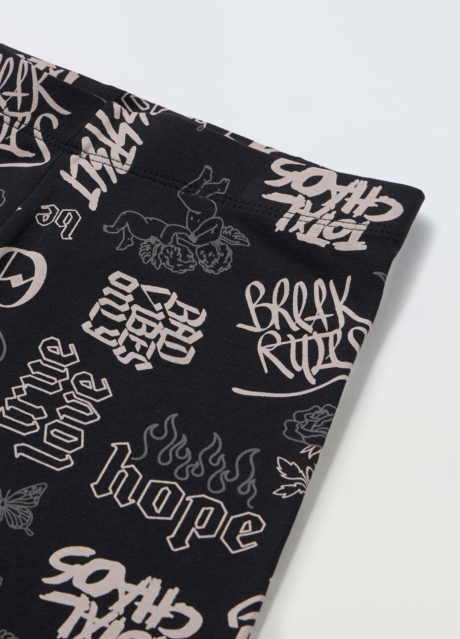 Leggings in cotone stretch ragazza_1