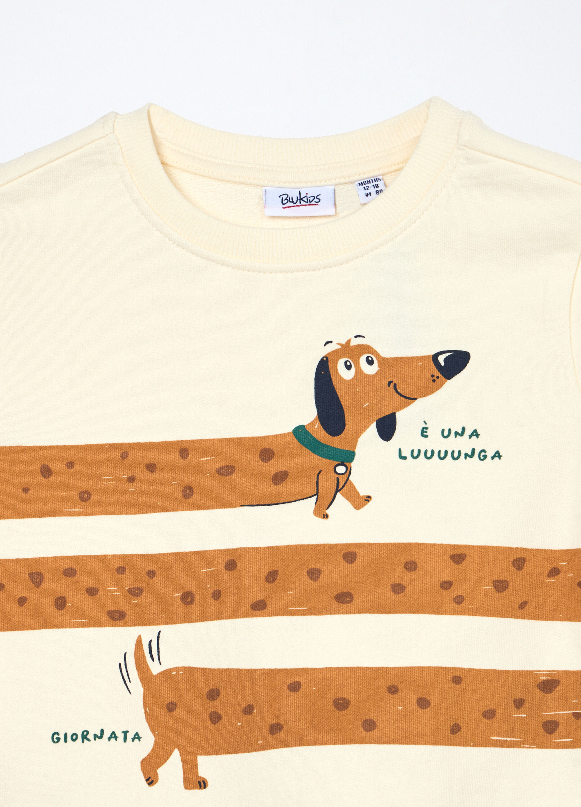 Felpa in french terry di puro cotone neonato_2