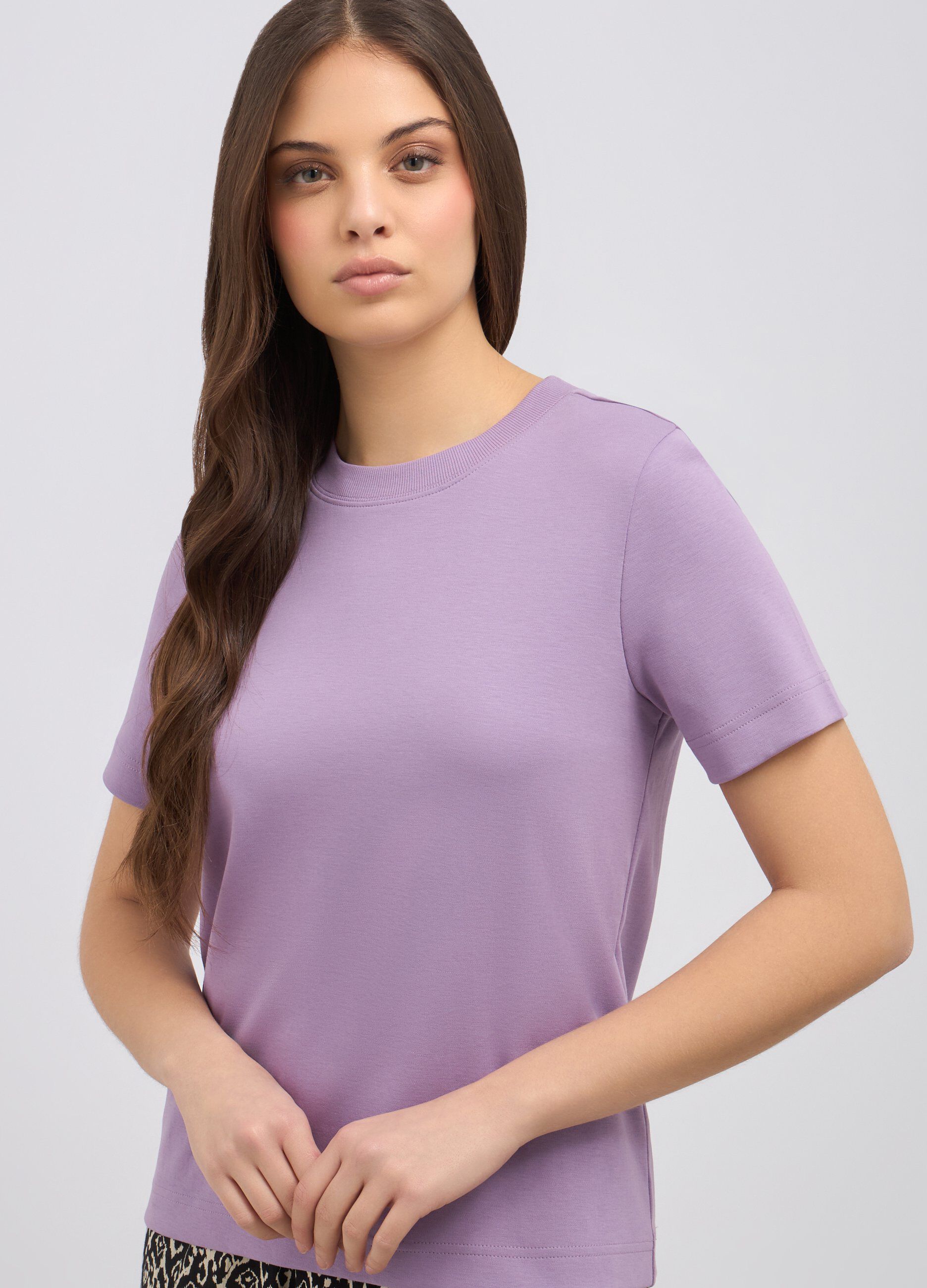 T-shirt in puro cotone donna_1