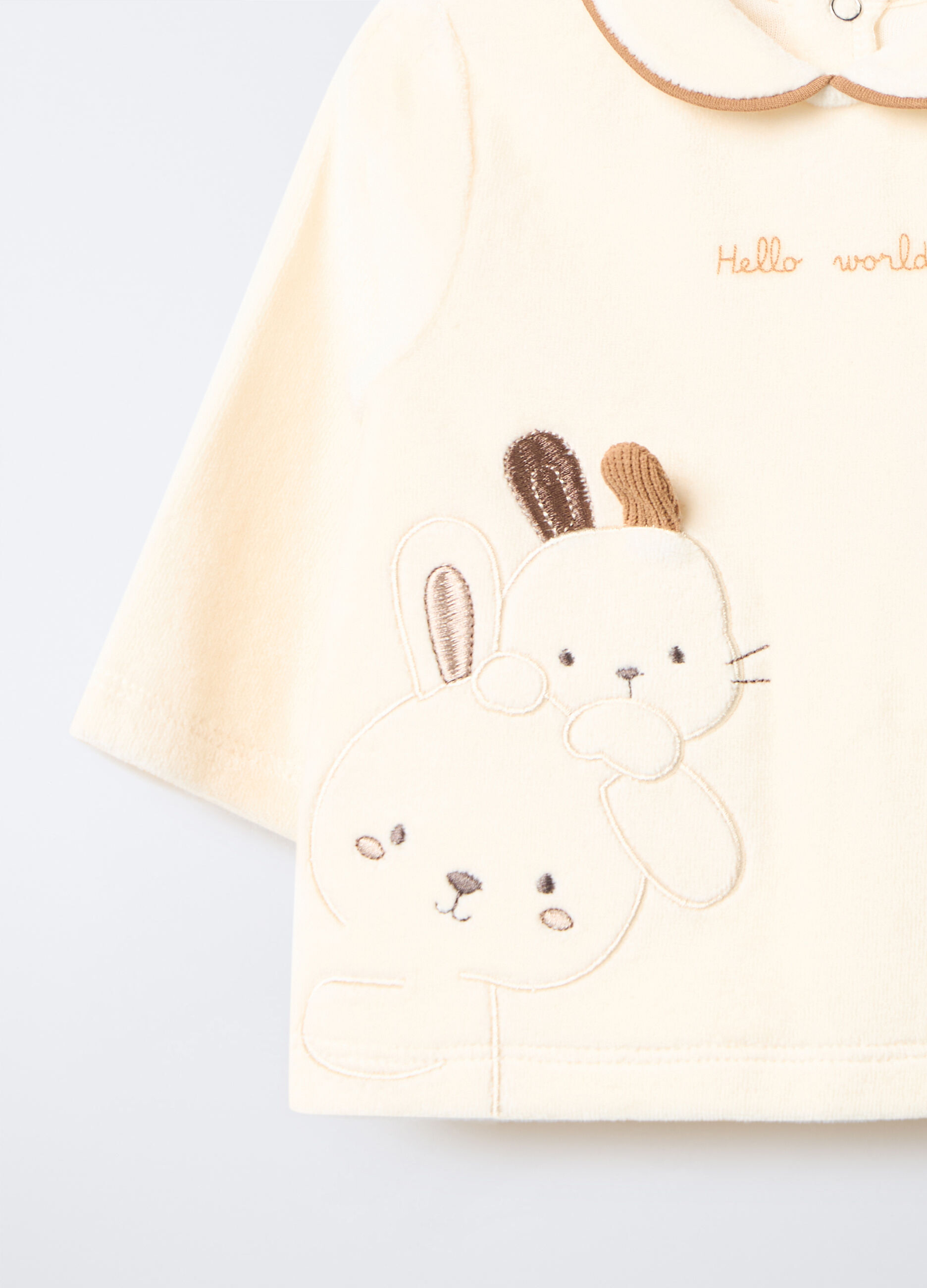 Set misto cotone velour neonato_2