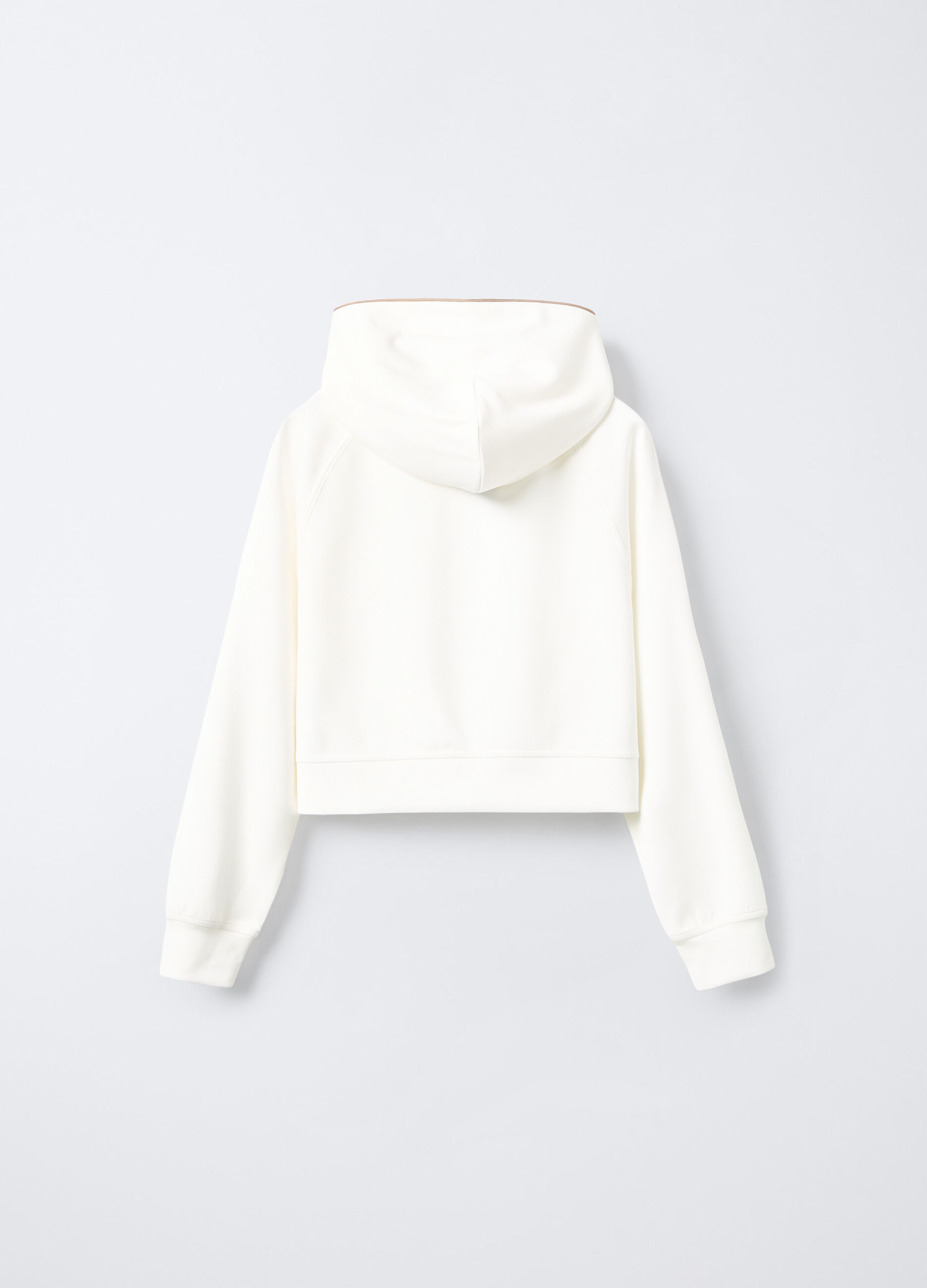 Felpa con cappuccio misto modal stretch ragazza_1