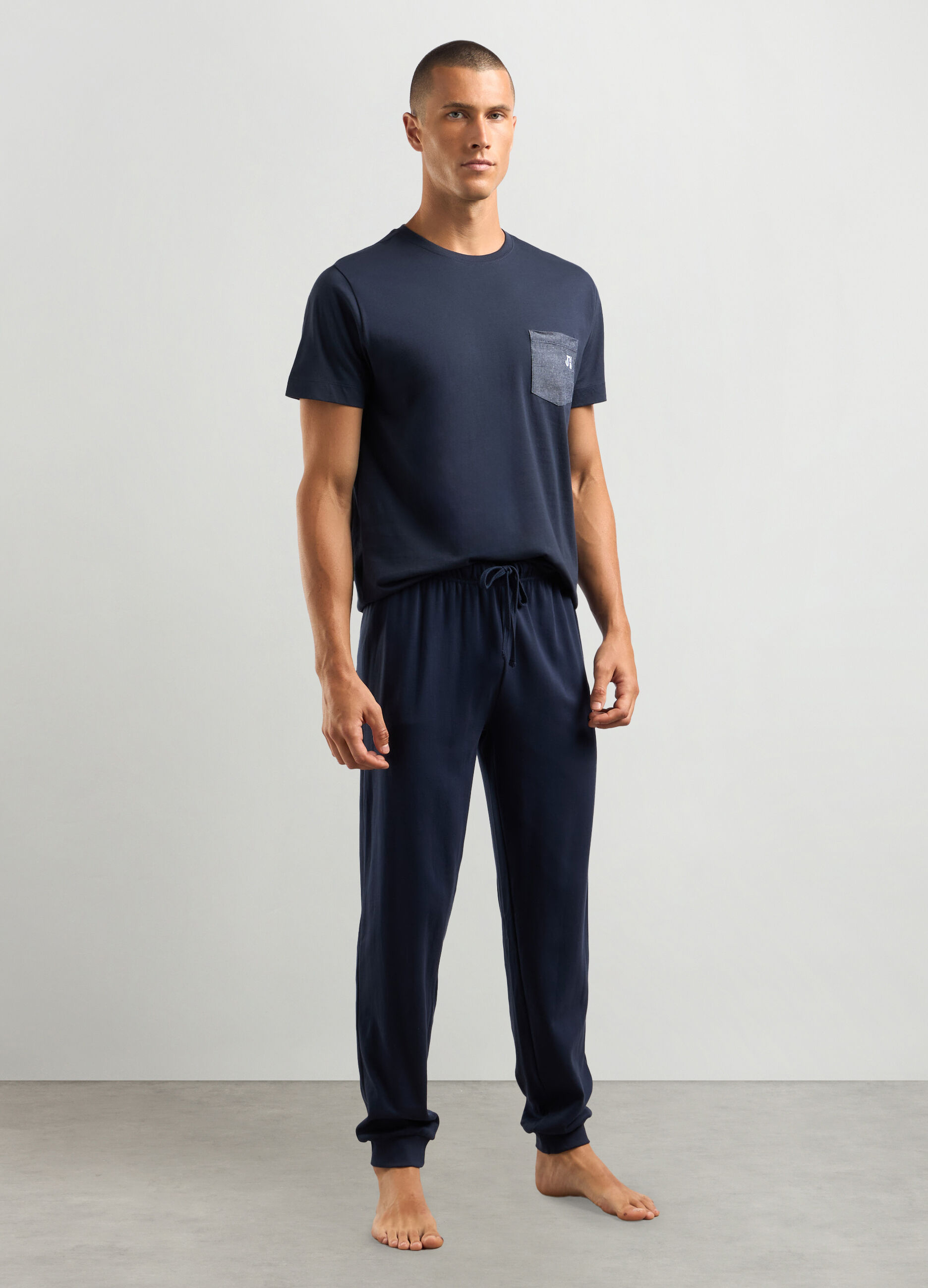 T-shirt pigiama in puro cotone uomo_0