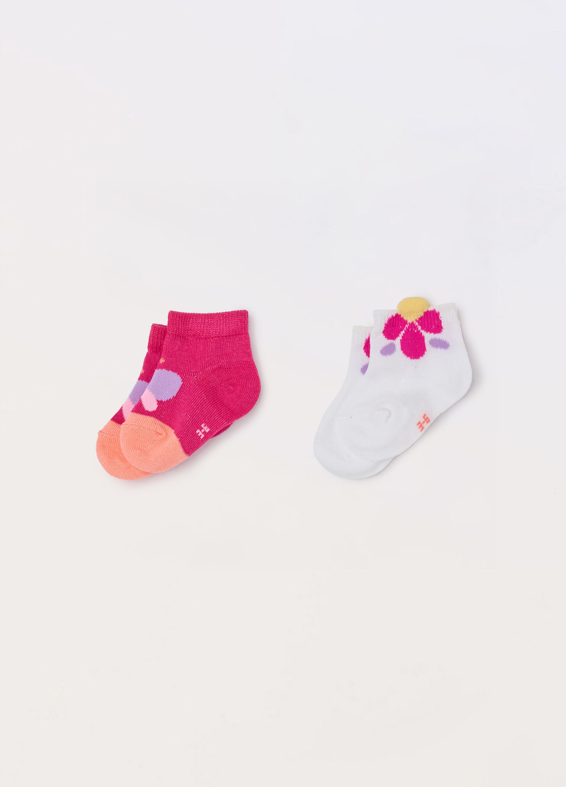 Pack 2 calze corte misto cotone neonata_0