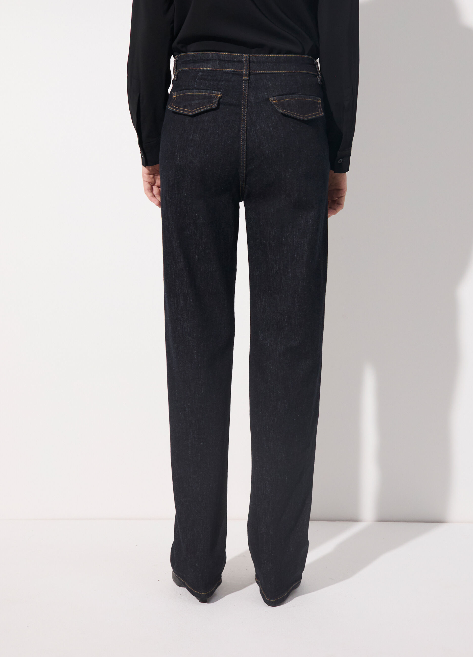 Pantalone in denim stretch donna_2