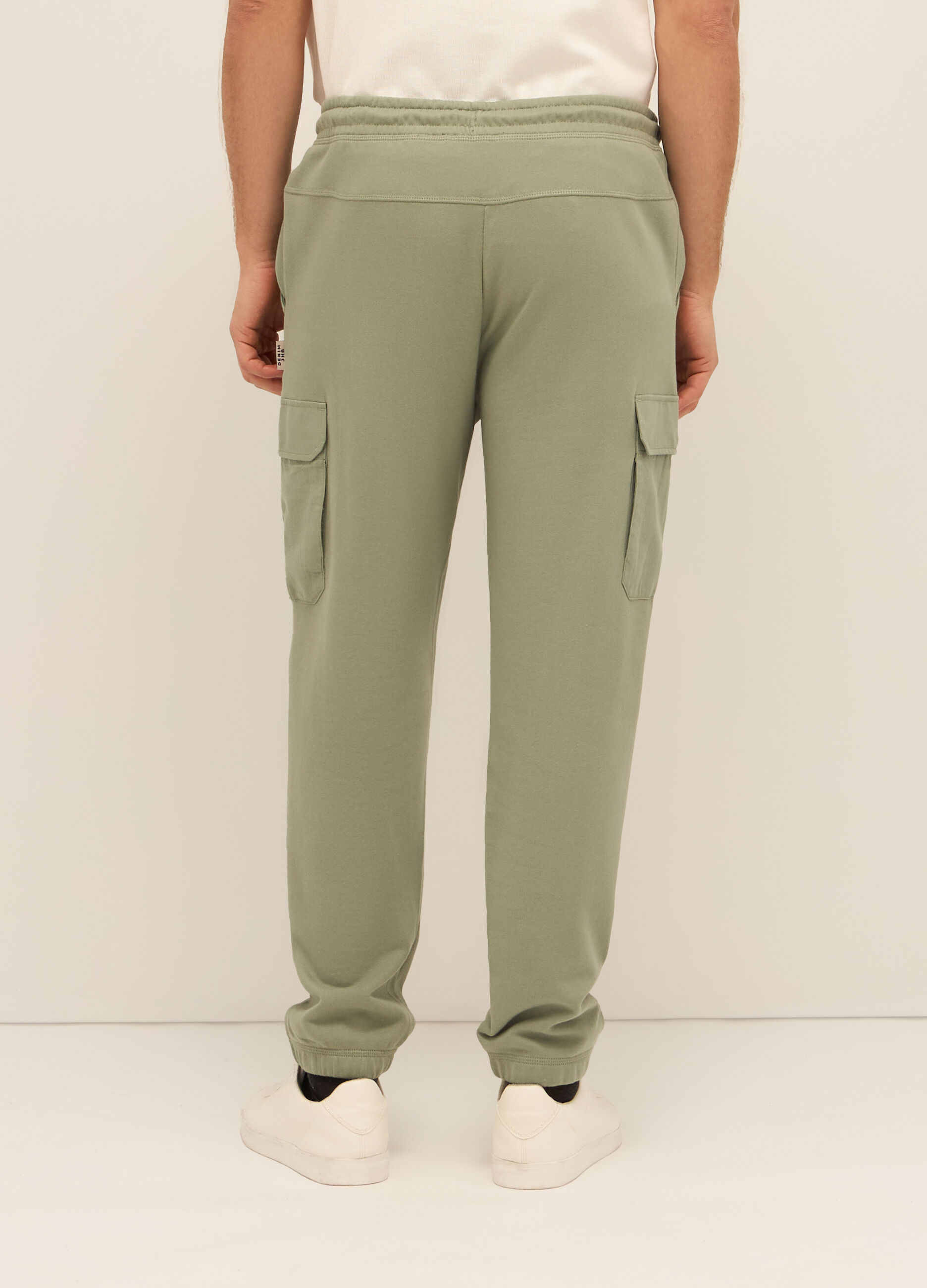 Jogger cargo in felpa di cotone uomo_1