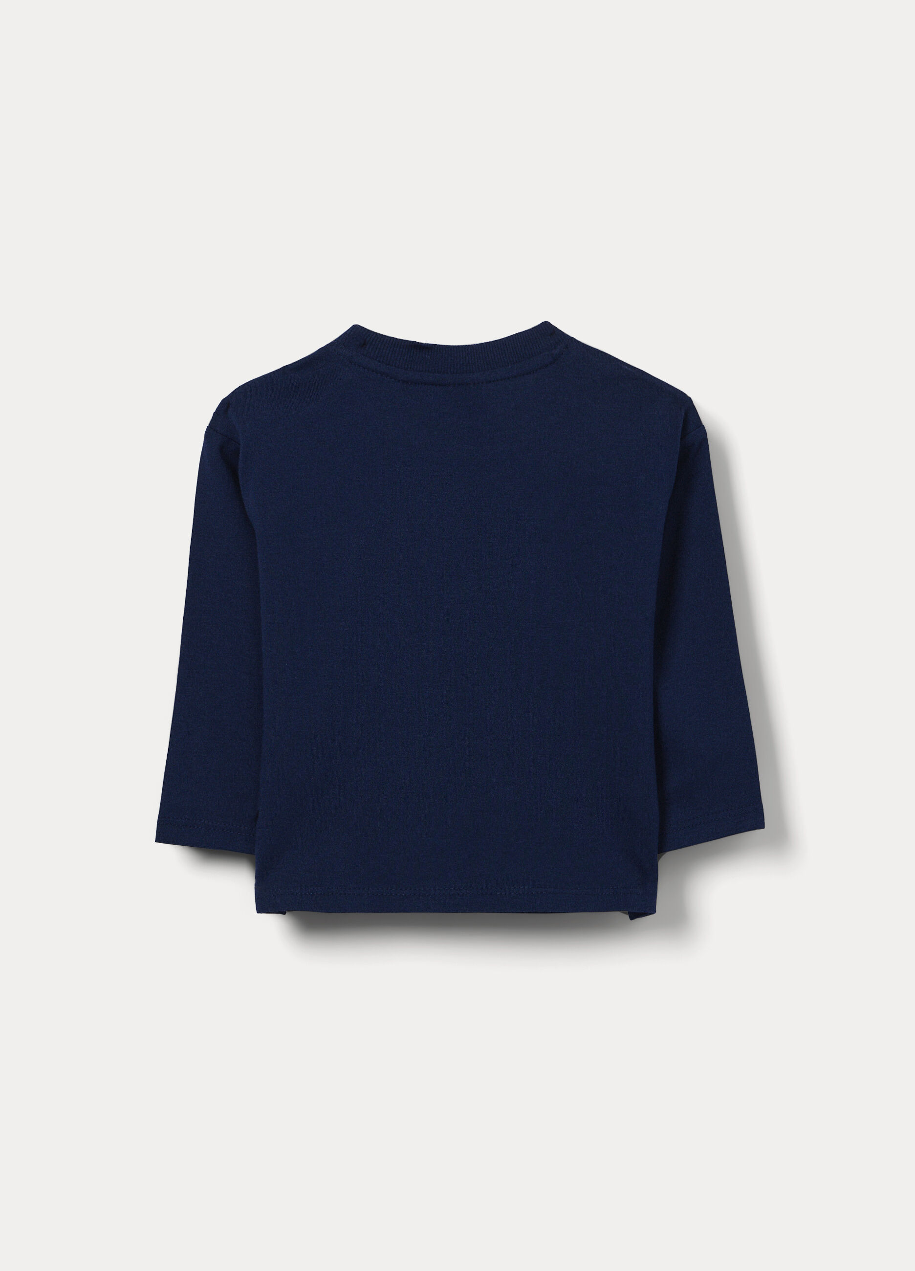 T-shirt girocollo in jersey di puro cotone bimbo_2