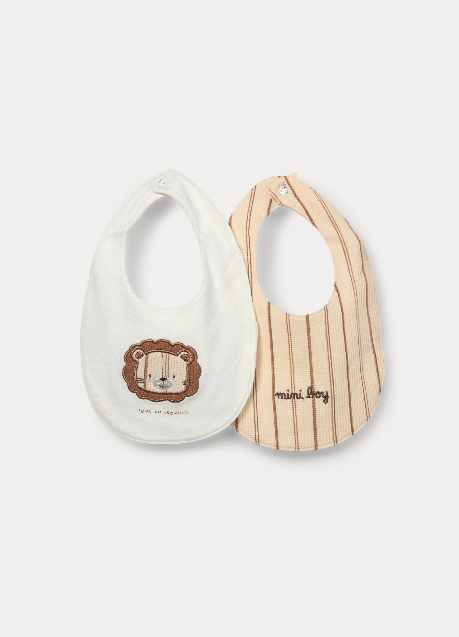 Pack 2 bavaglini misto cotone neonato_0