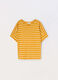 T-shirt rigata in jersey di puro cotone donna curvy_0