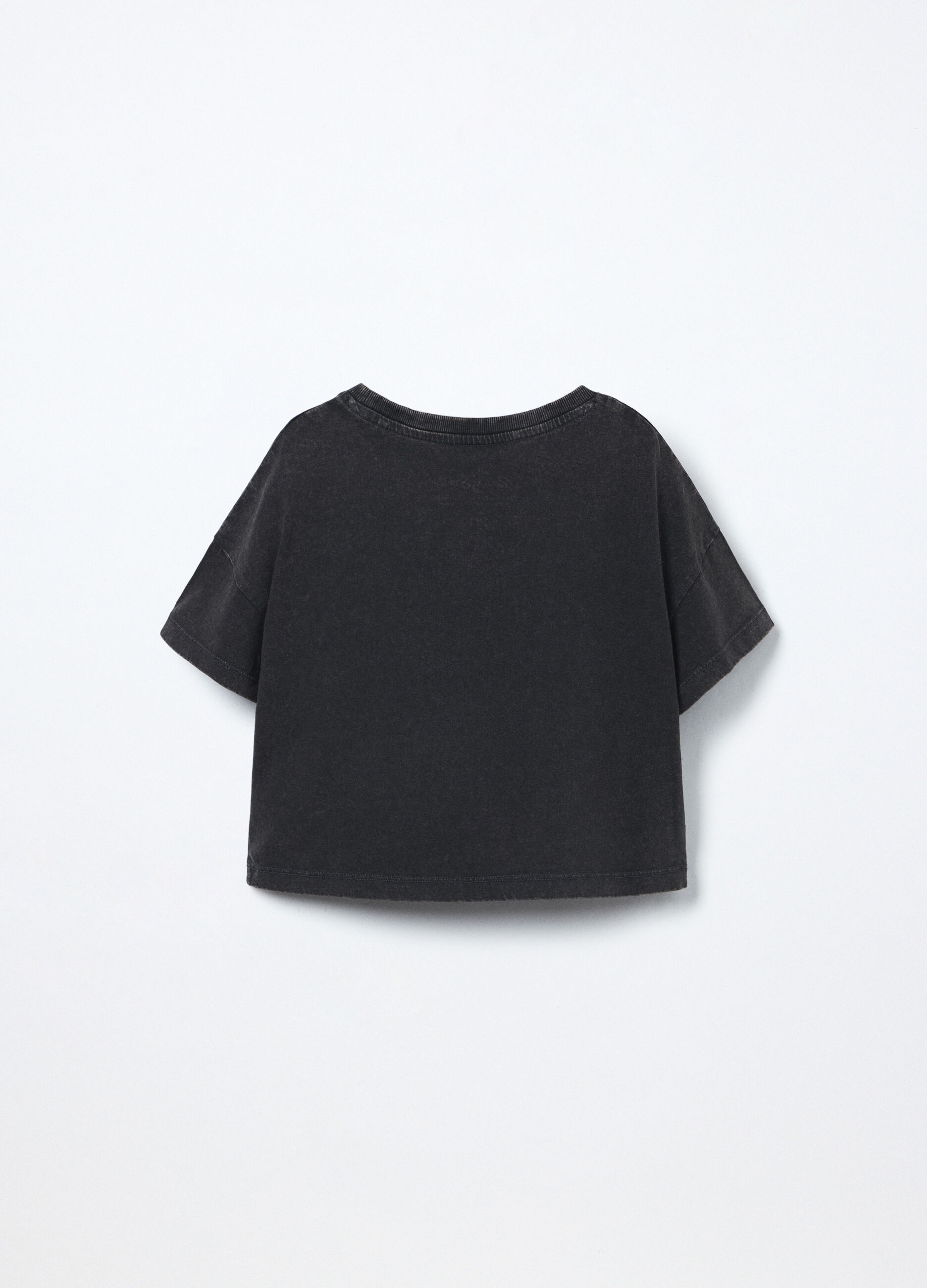 T-shirt Rolling Stones in jersey di puro cotone ragazza_1