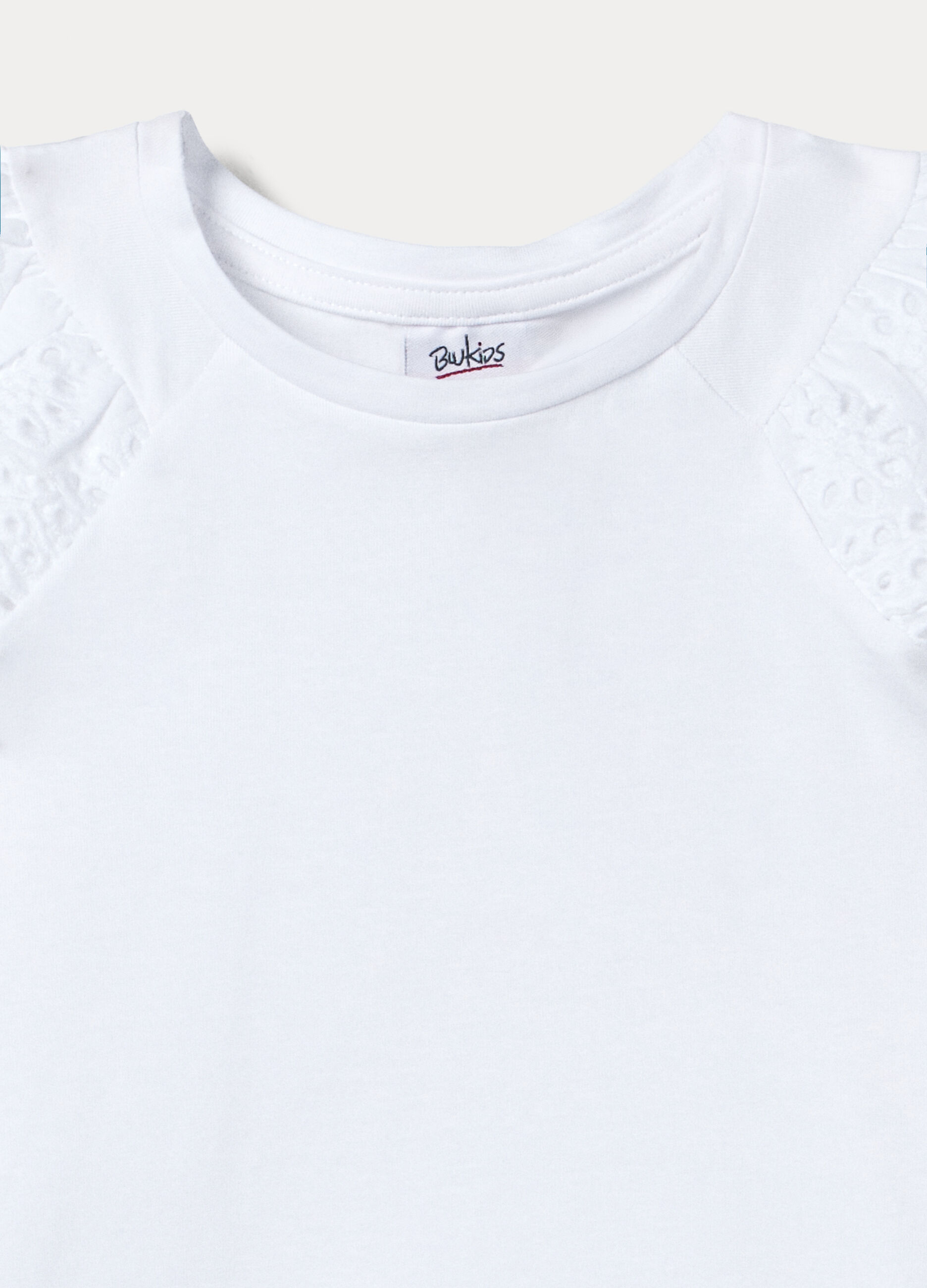 T-shirt girocollo stretch bambina_2