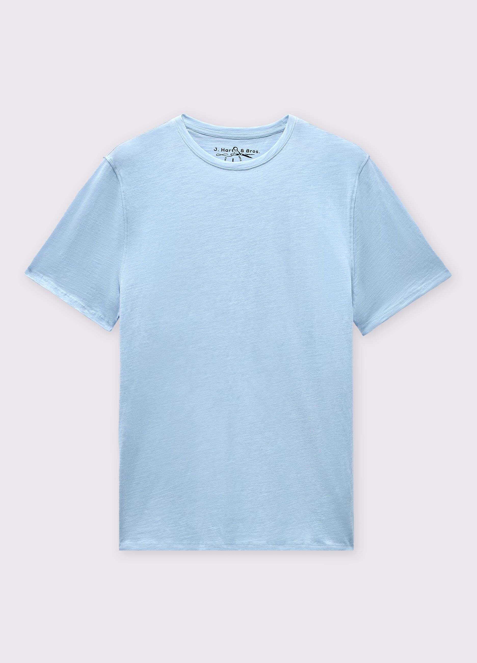 T-shirt girocollo in puro cotone uomo_0