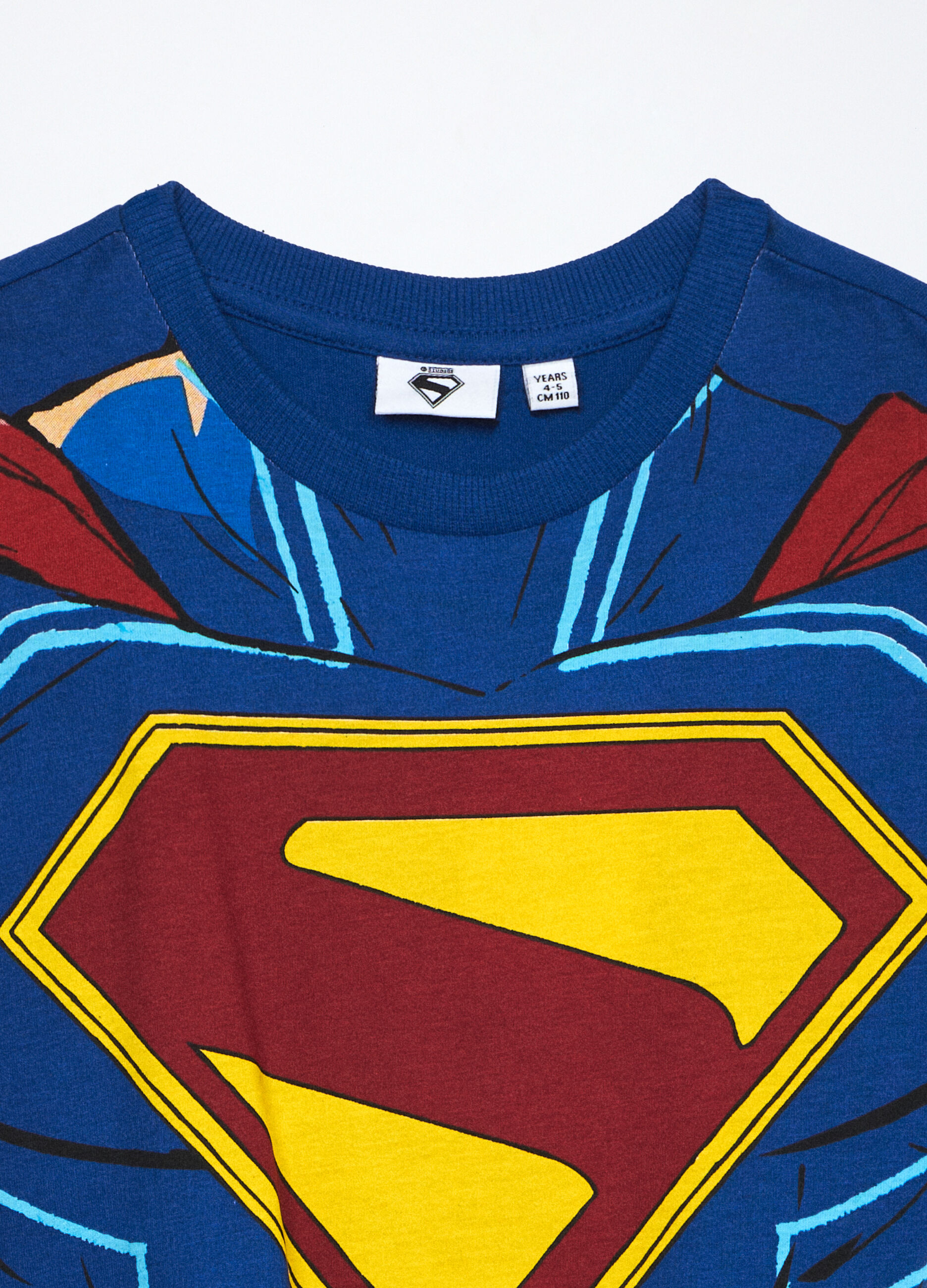 T-shirt Super-Man a maniche corte in puro cotone bambino_2