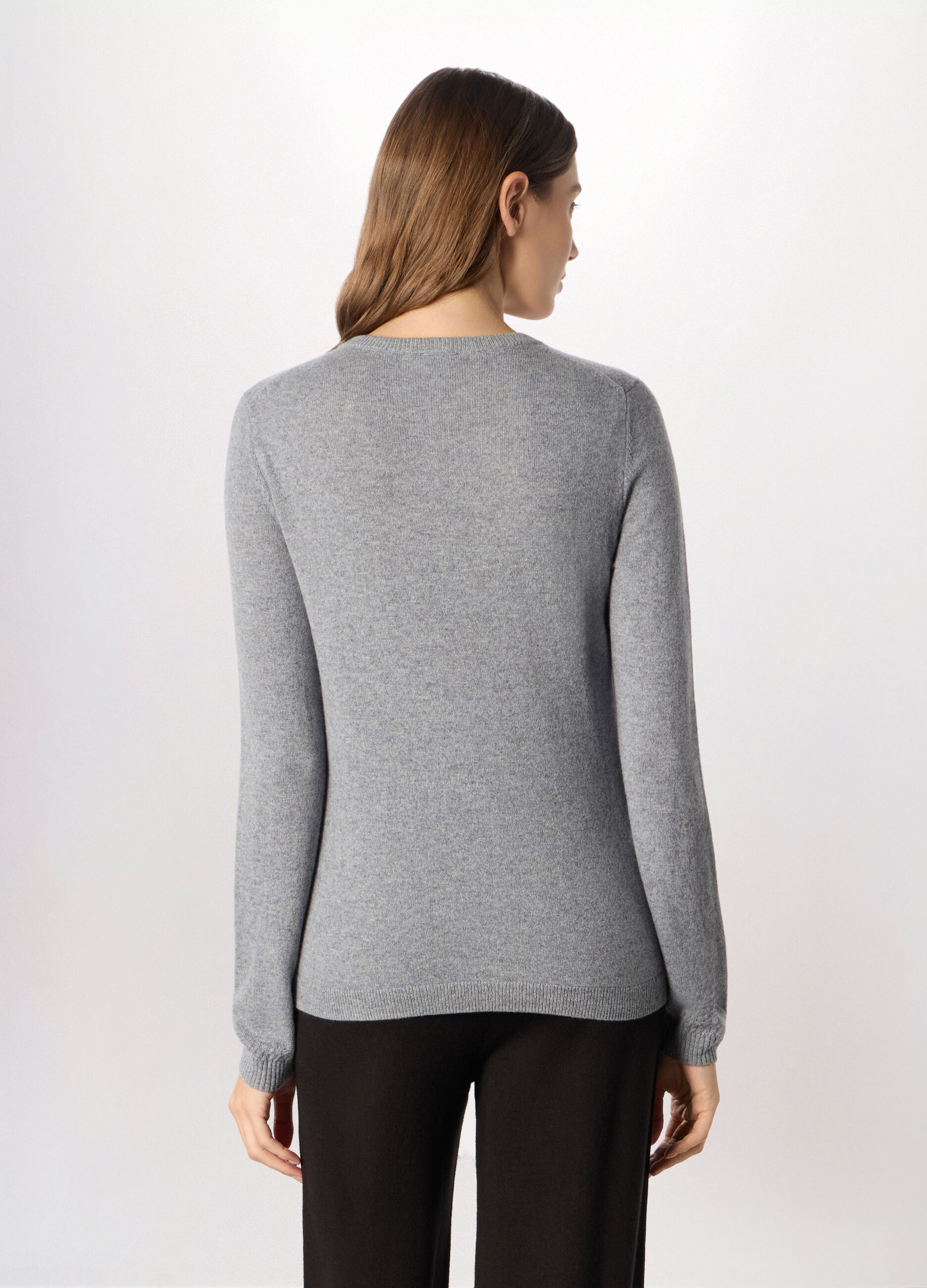 Cardigan in puro cashmere donna_1