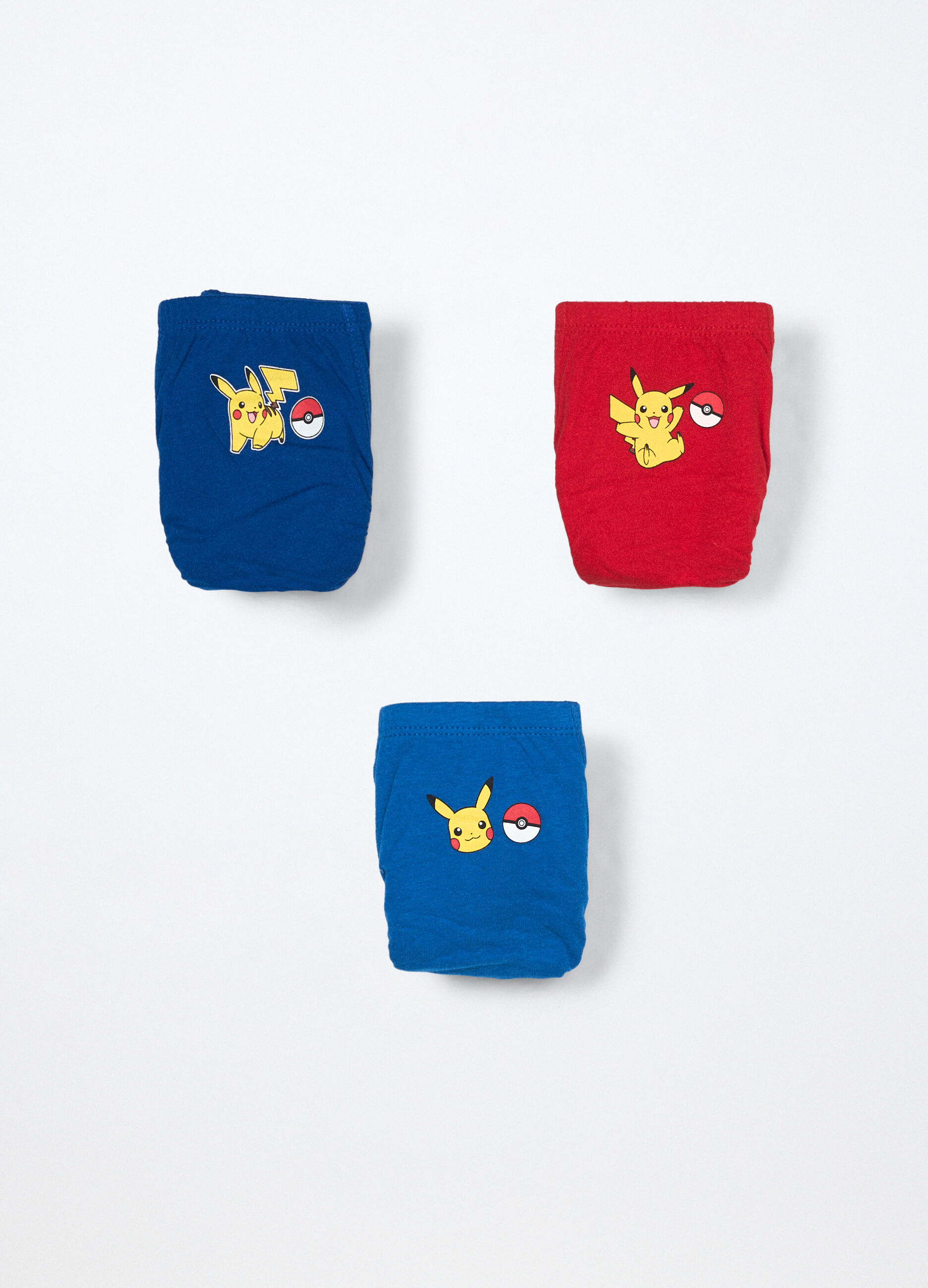 Pack 3 slip Pokémon in jersey di puro cotone bambino_0