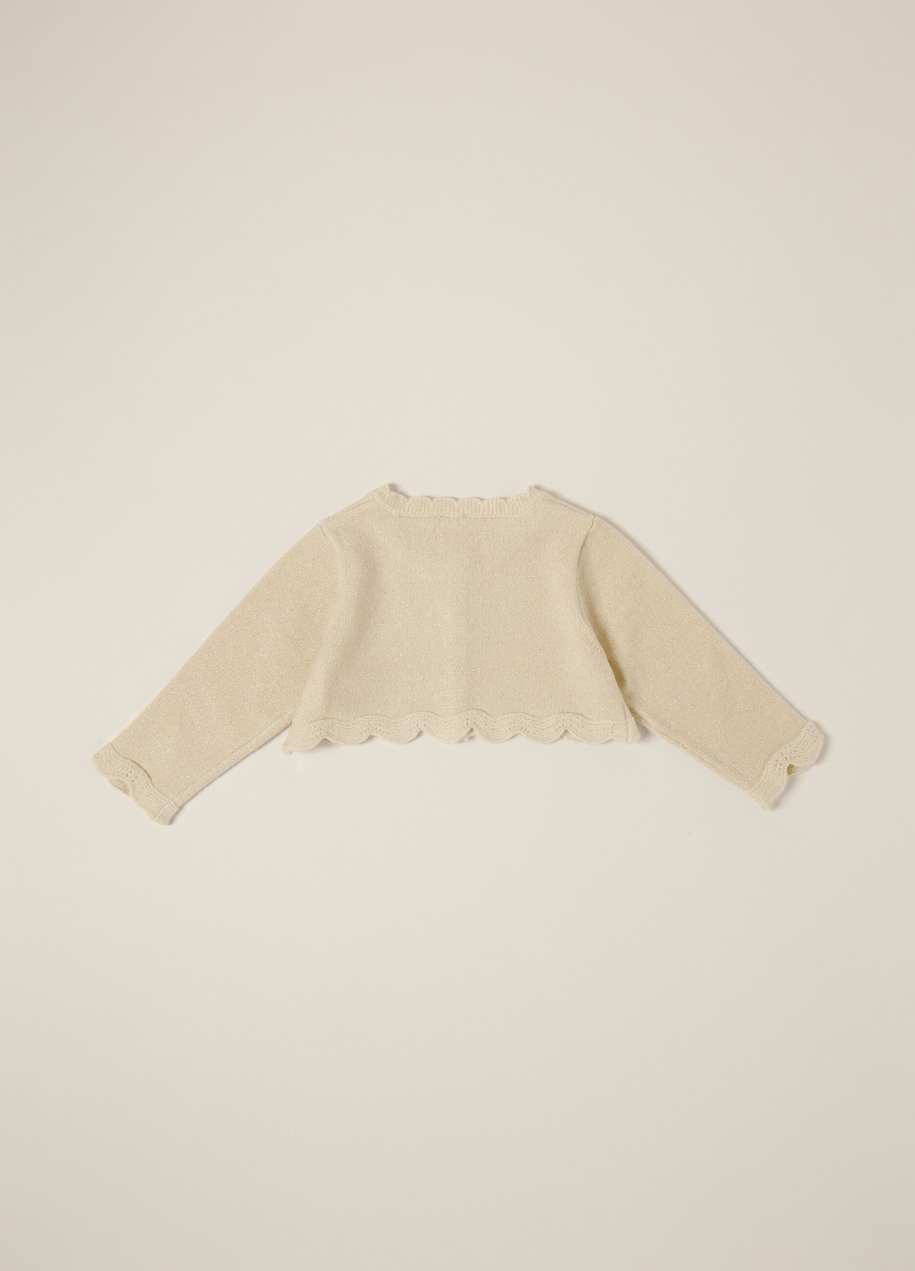 Cardigan misto viscosa con filo lurex IANA neonata_2