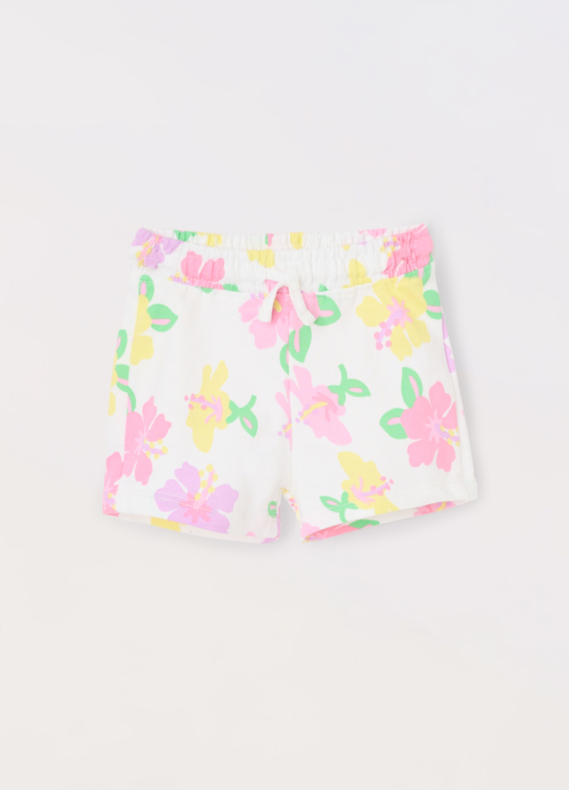 Shorts in french terry di puro cotone neonata_0