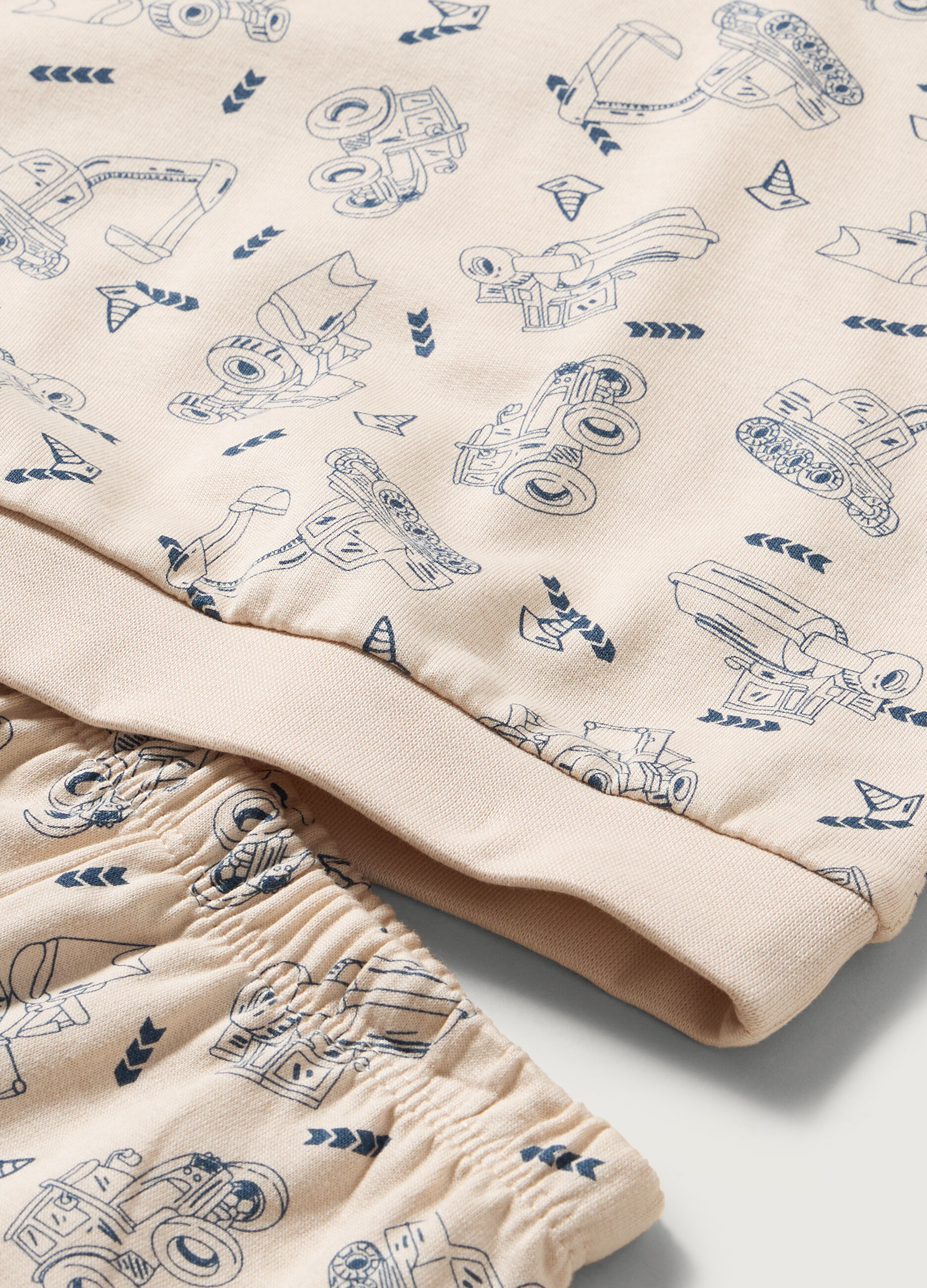 Set pigiama in puro cotone fleece neonato_1