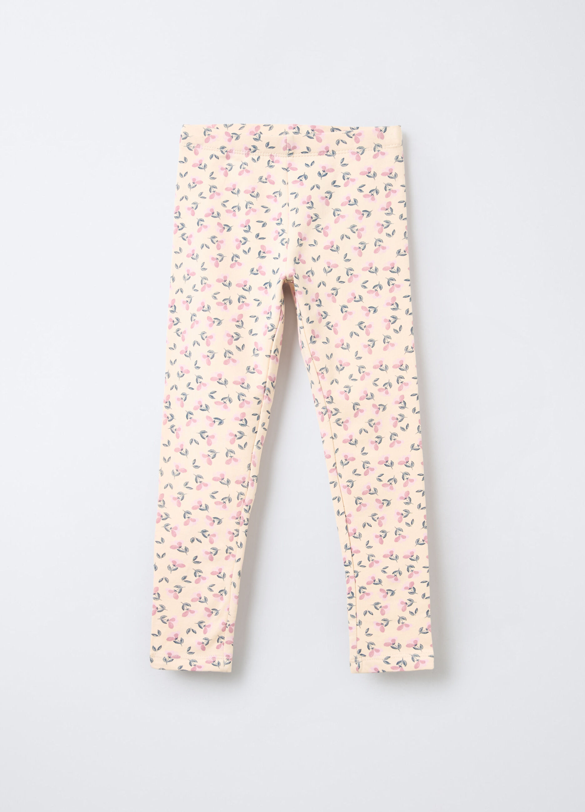 Leggings in cotone garzato stretch Fit Slim bambina_0