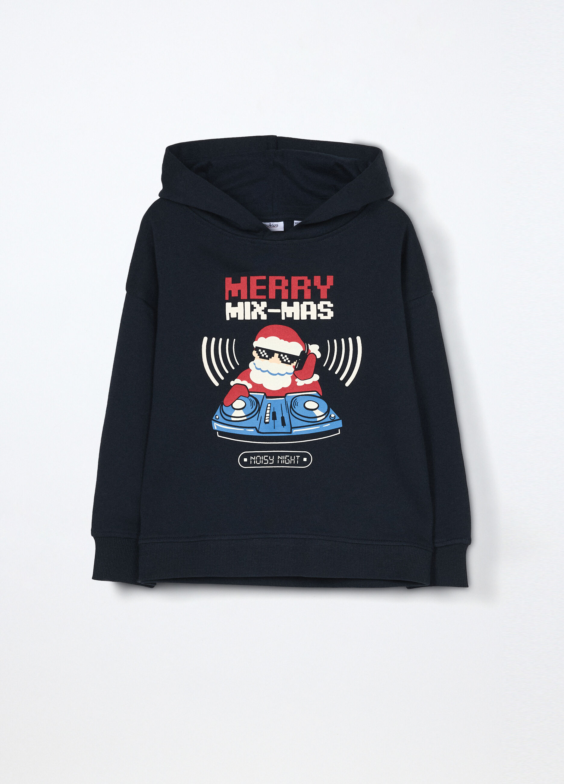 Felpa in puro cotone con cappuccio bambino_0