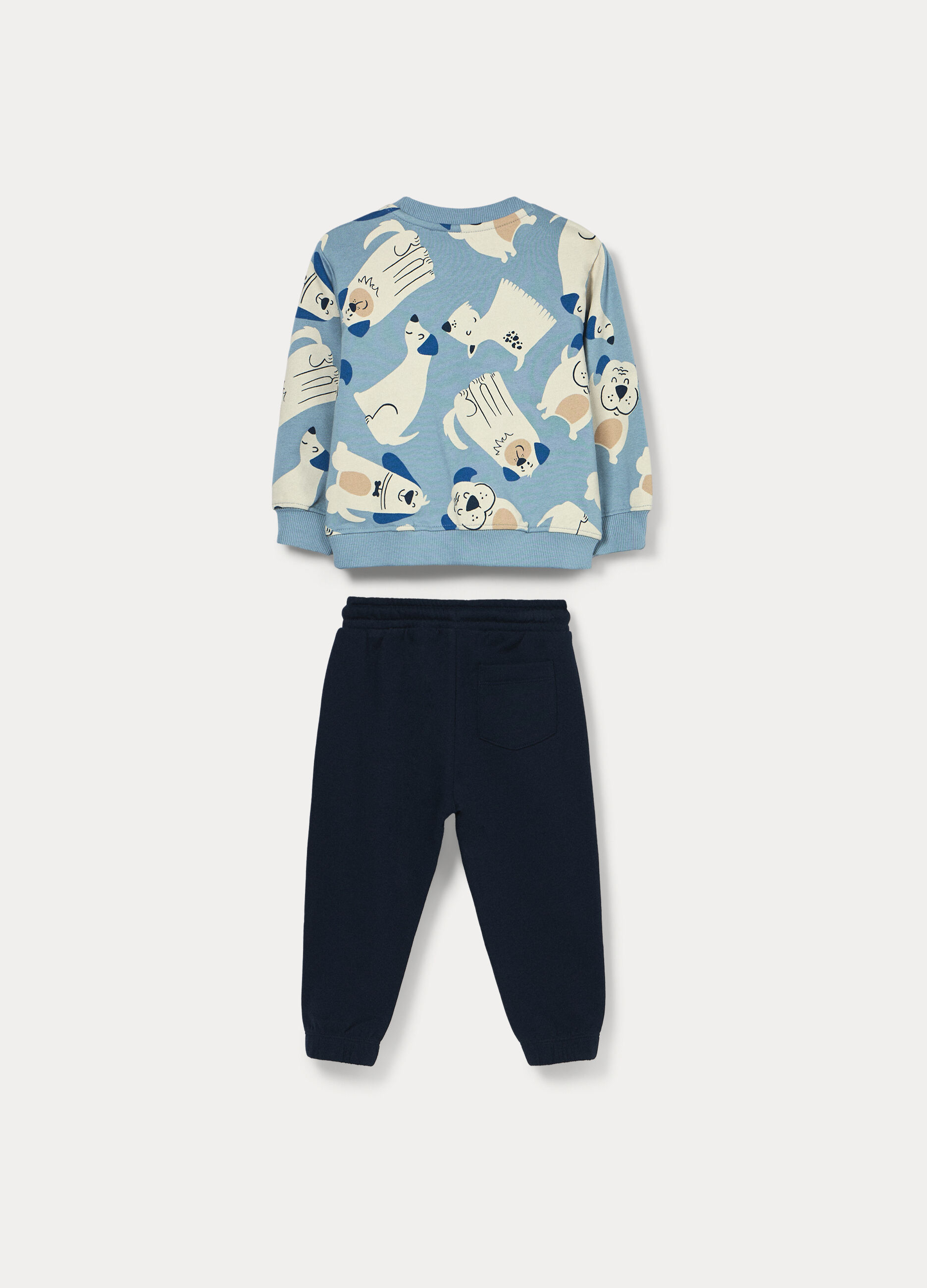 Jogging set in french terry di puro cotone bimbo_1