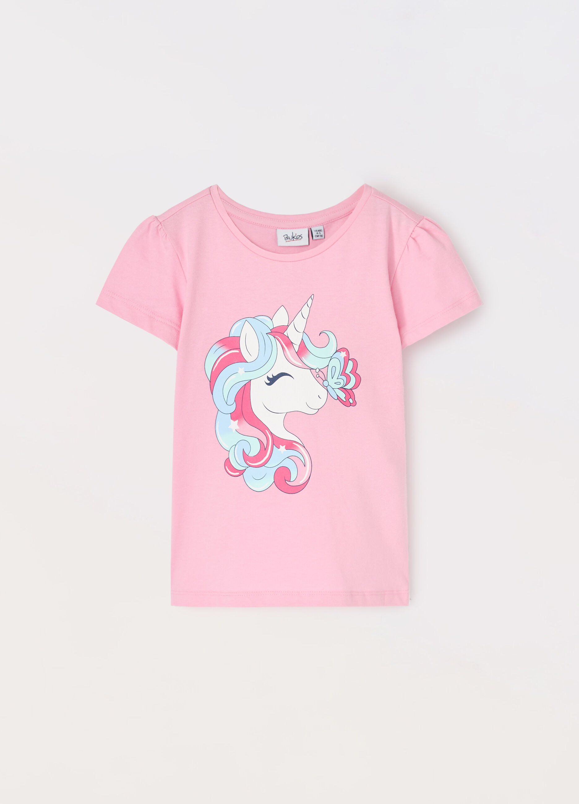 T-shirt in jersey di puro cotone bambina_0