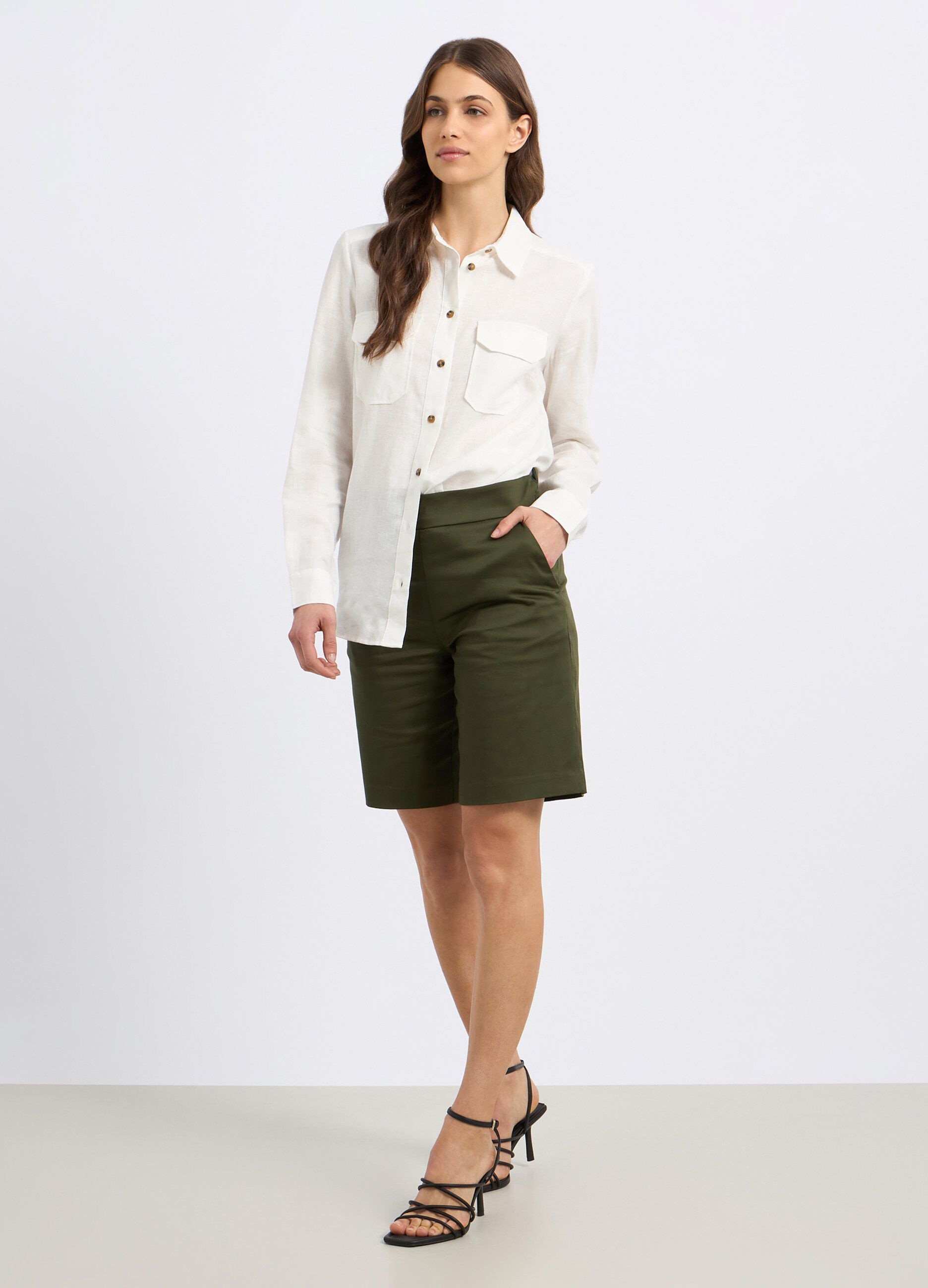 Bermuda in cotone stretch donna_0