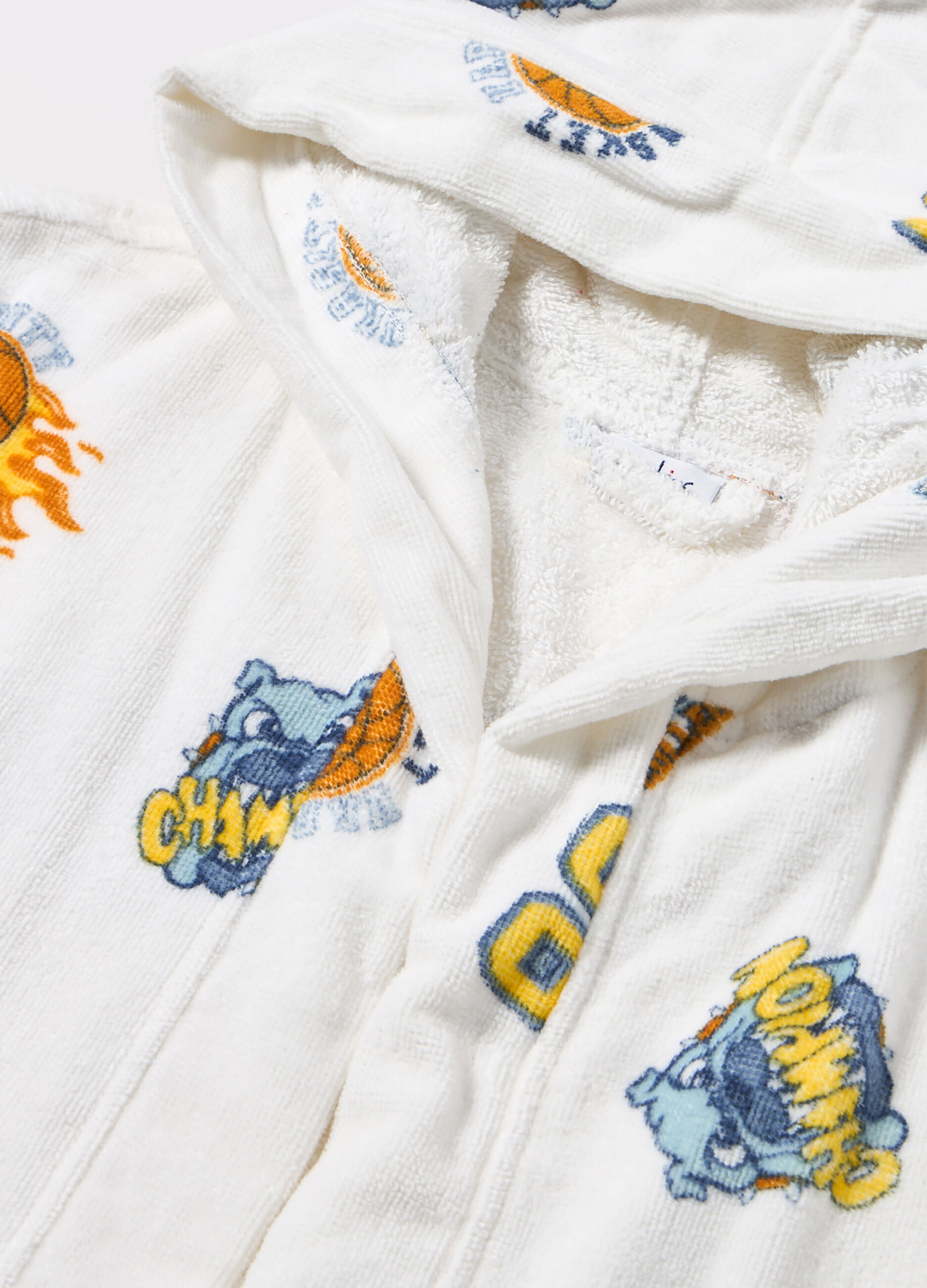 Accappatoio in puro cotone velours bambino_1