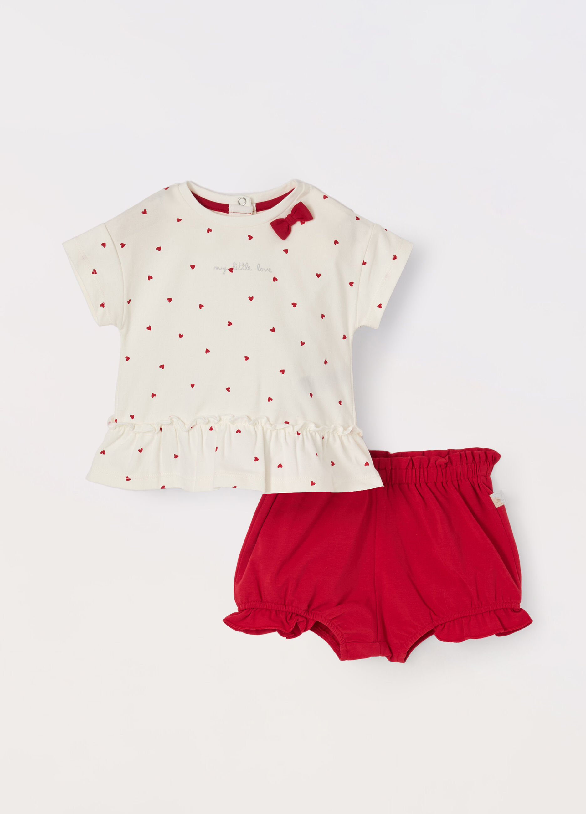 Set in jersey di cotone stretch neonata_0