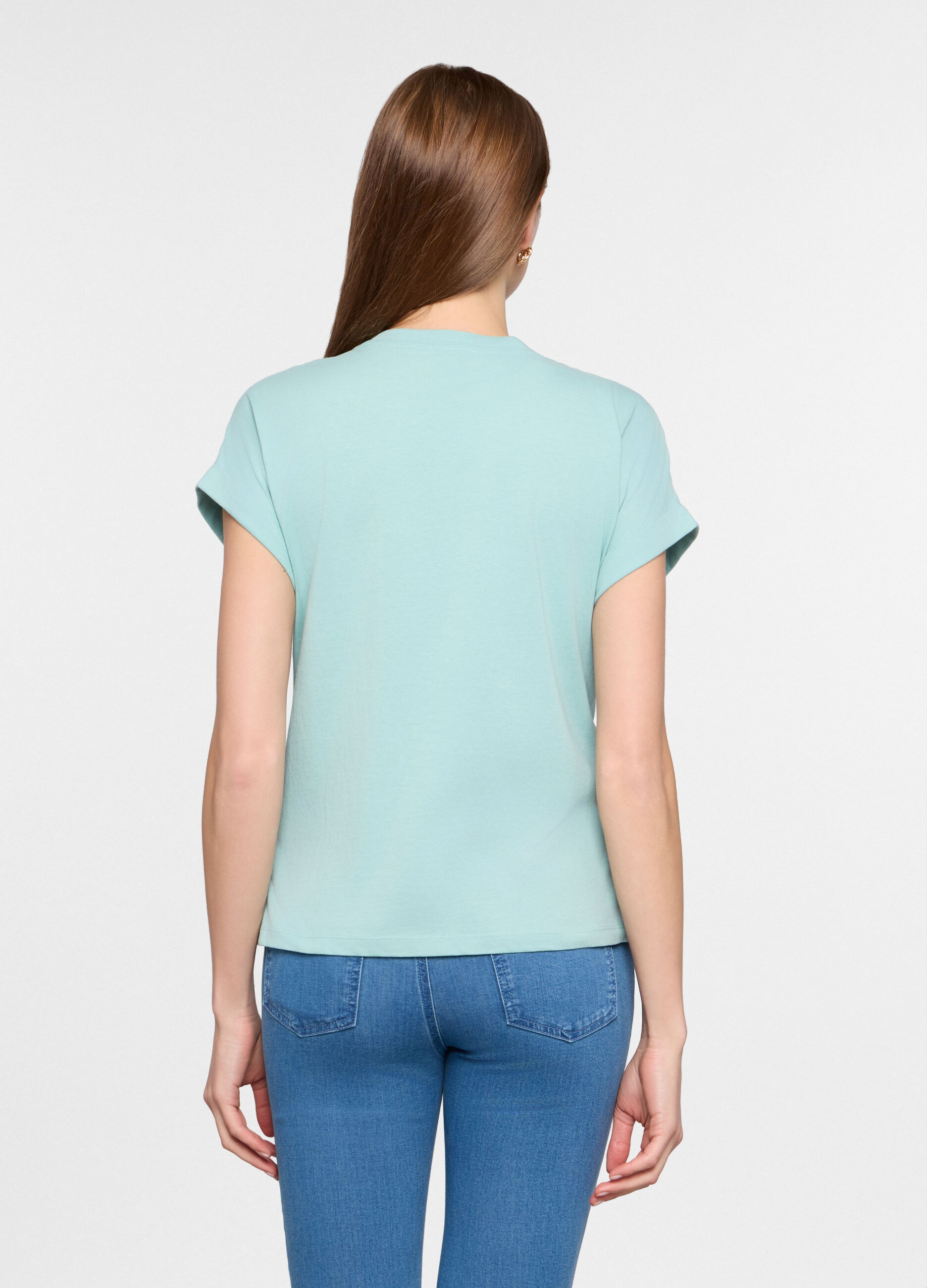 T-shirt girocollo donna_1