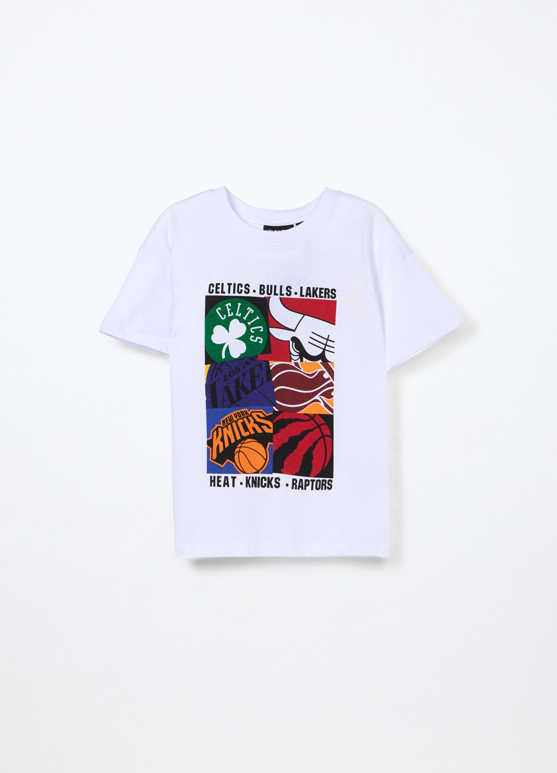 T-shirt NBA in jersey di puro cotone bambino_0