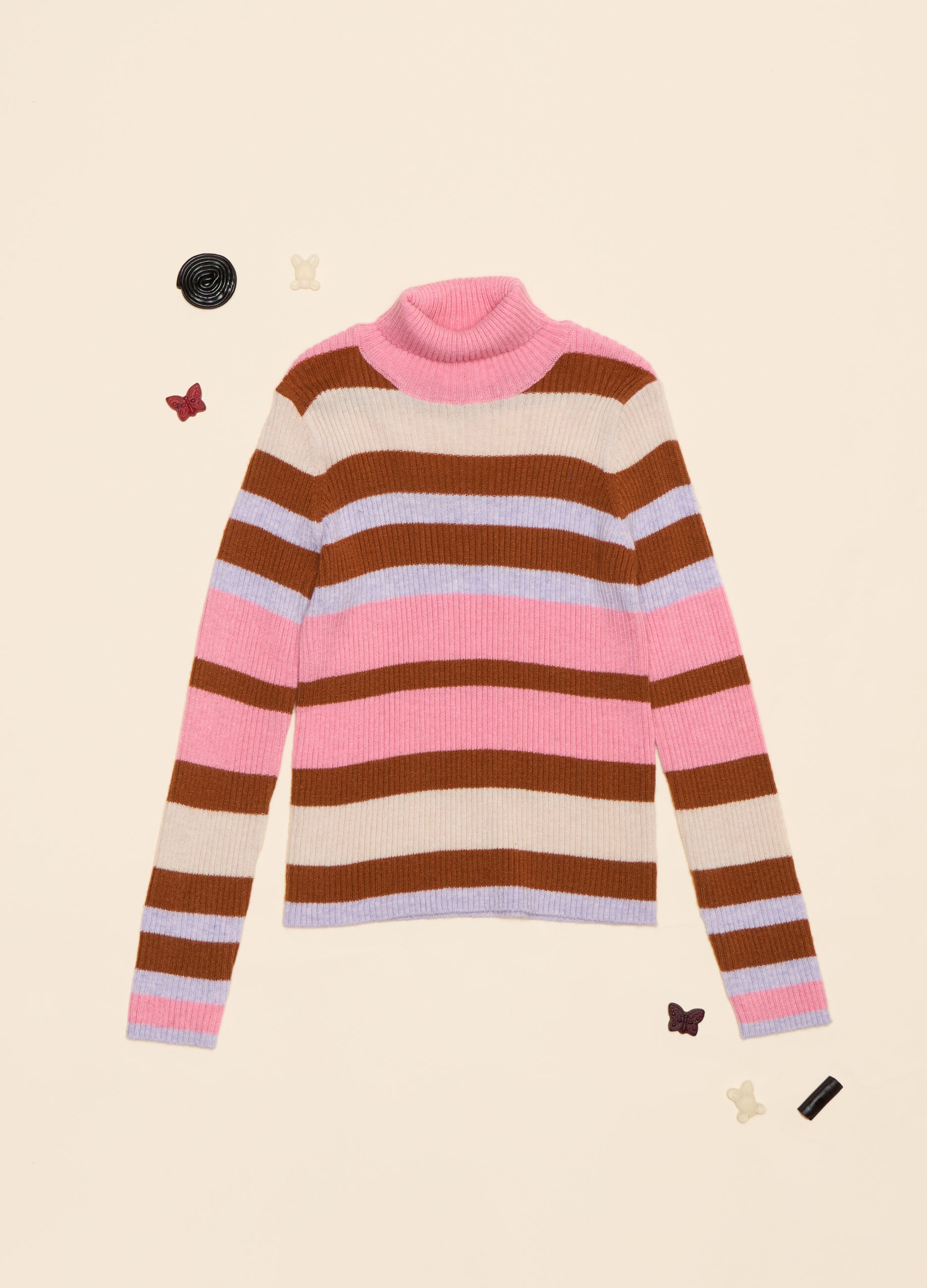 Tricot misto lana a righe_0