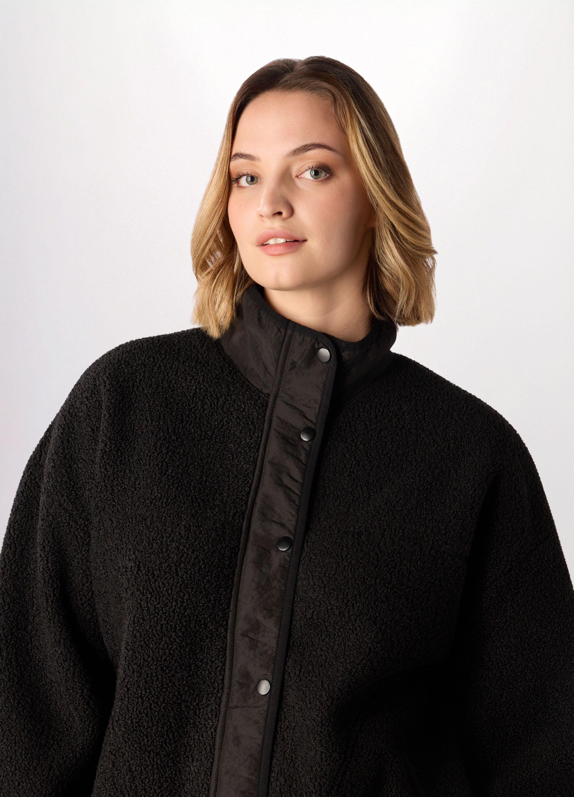 Giacca teddy donna curvy_2