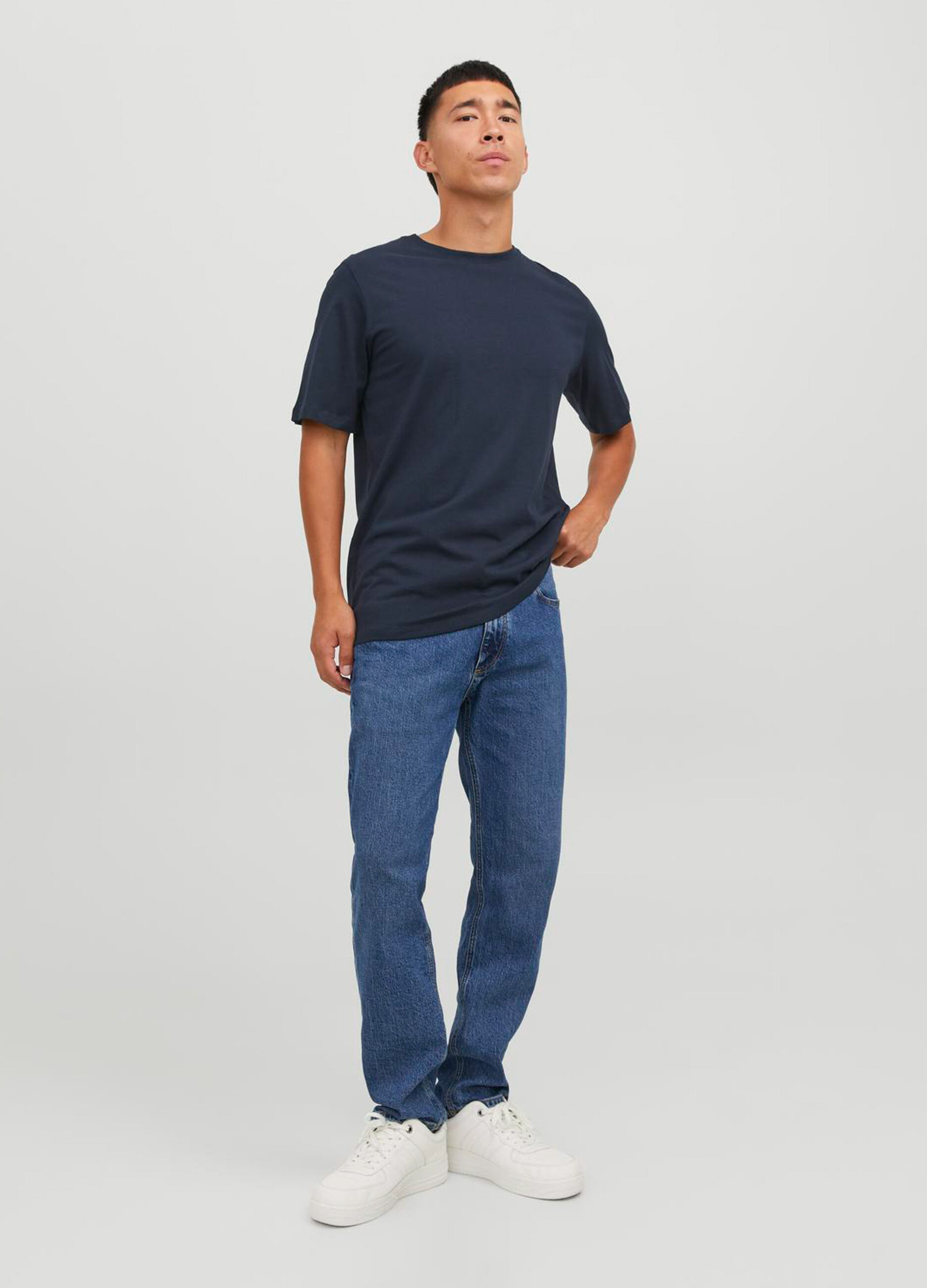 T-shirt girocollo in jersey uomo