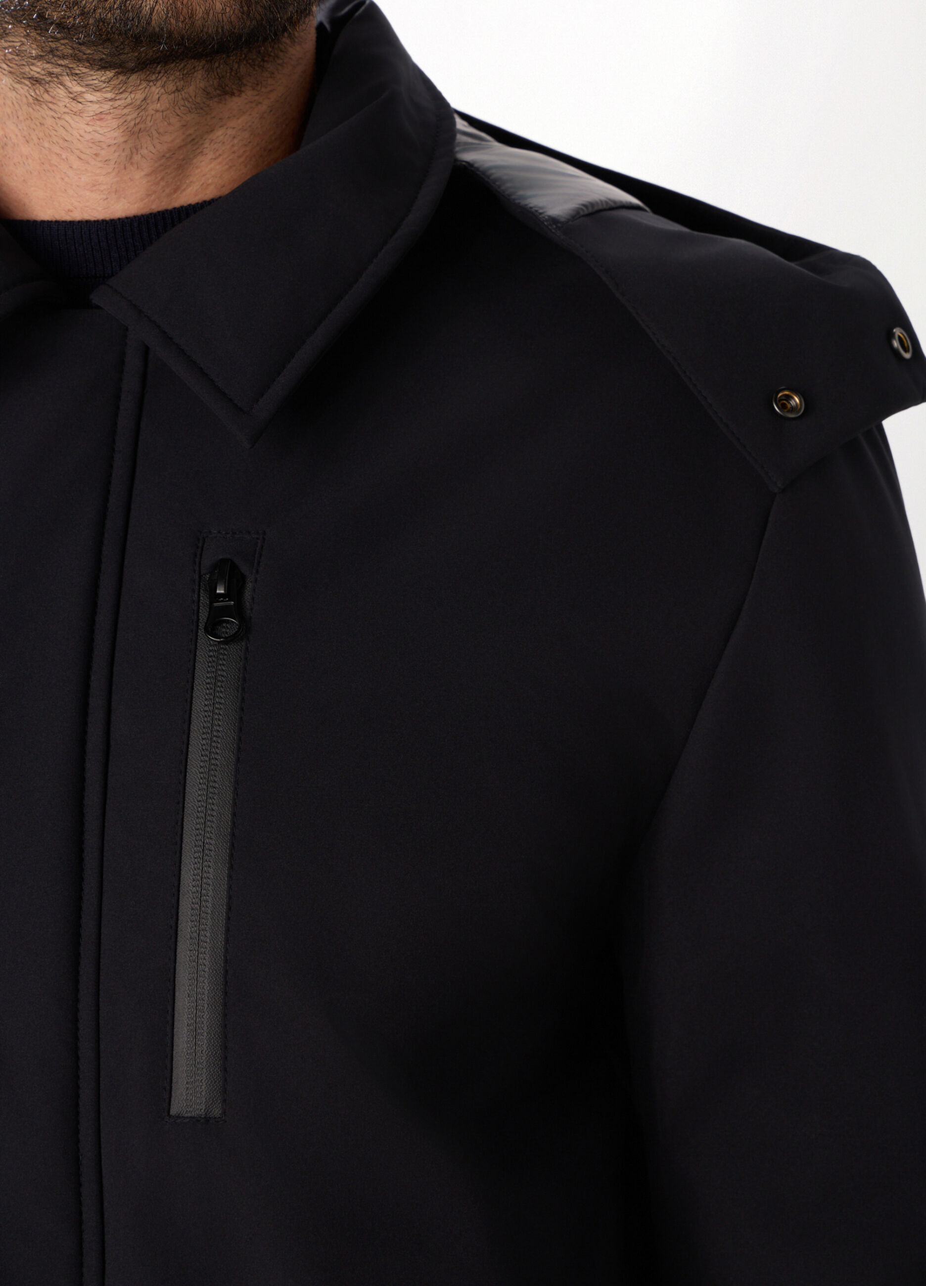 Parka imbottito con cappuccio uomo_3