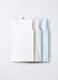 Pack 3 canotte in costina di puro cotone _0