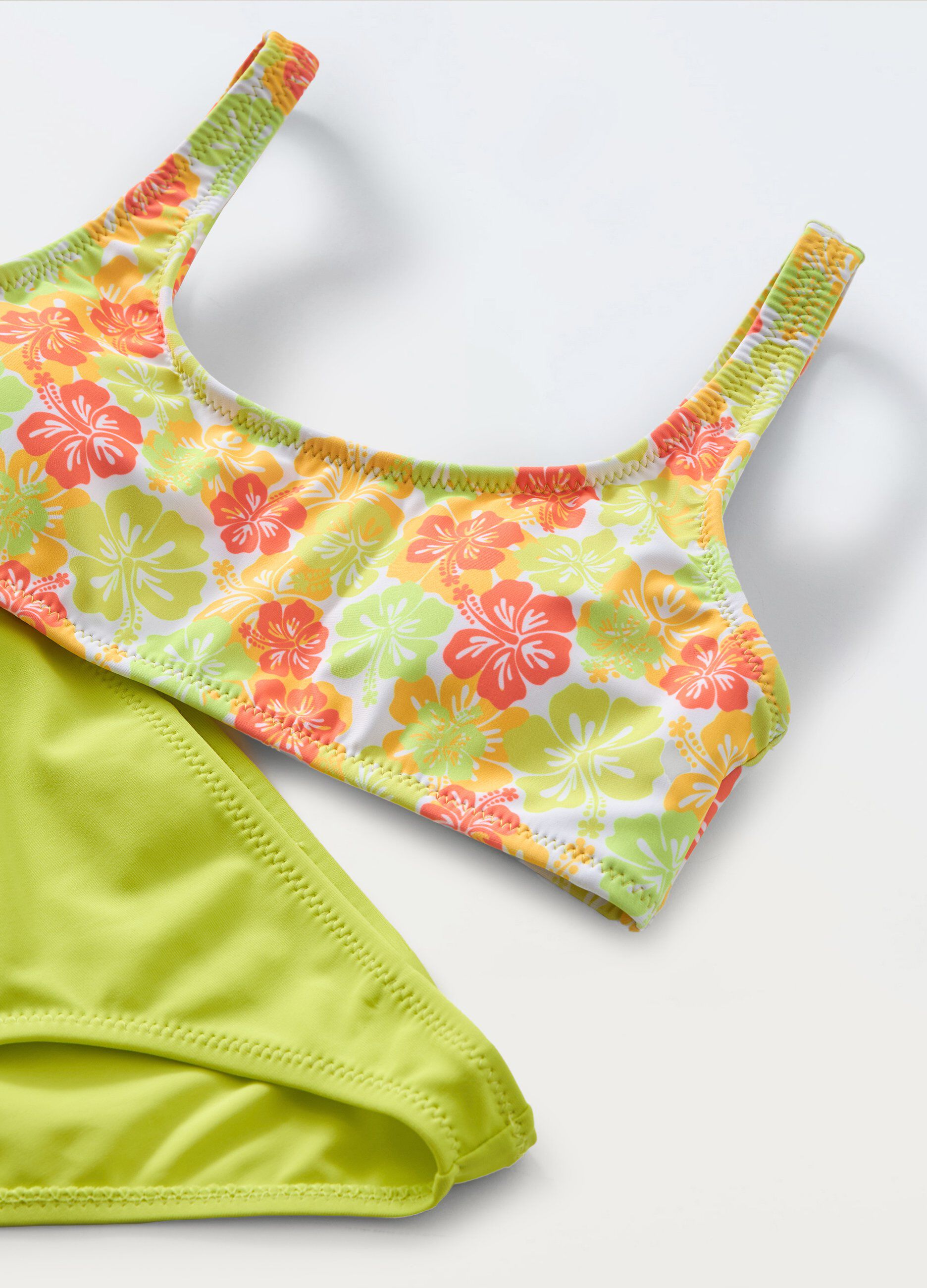 Bikini con stampa floreale ragazza_1