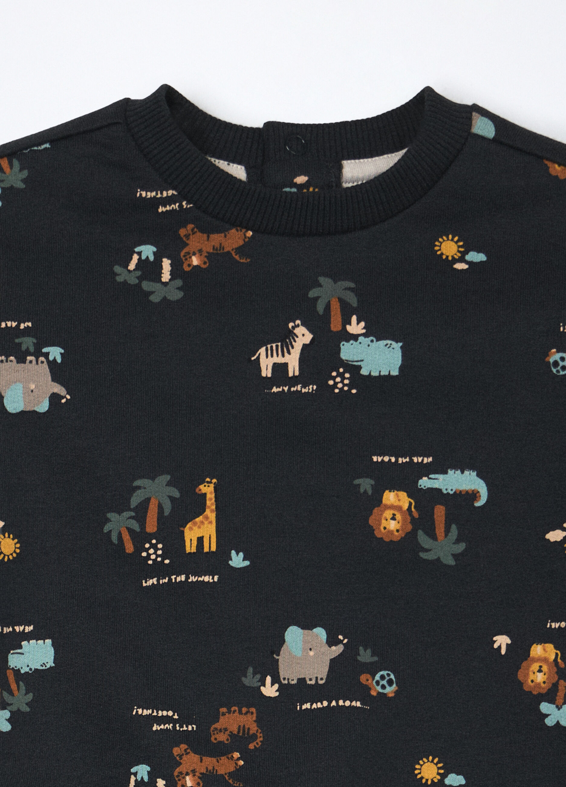 Jogging set in puro cotone fleece neonato_3