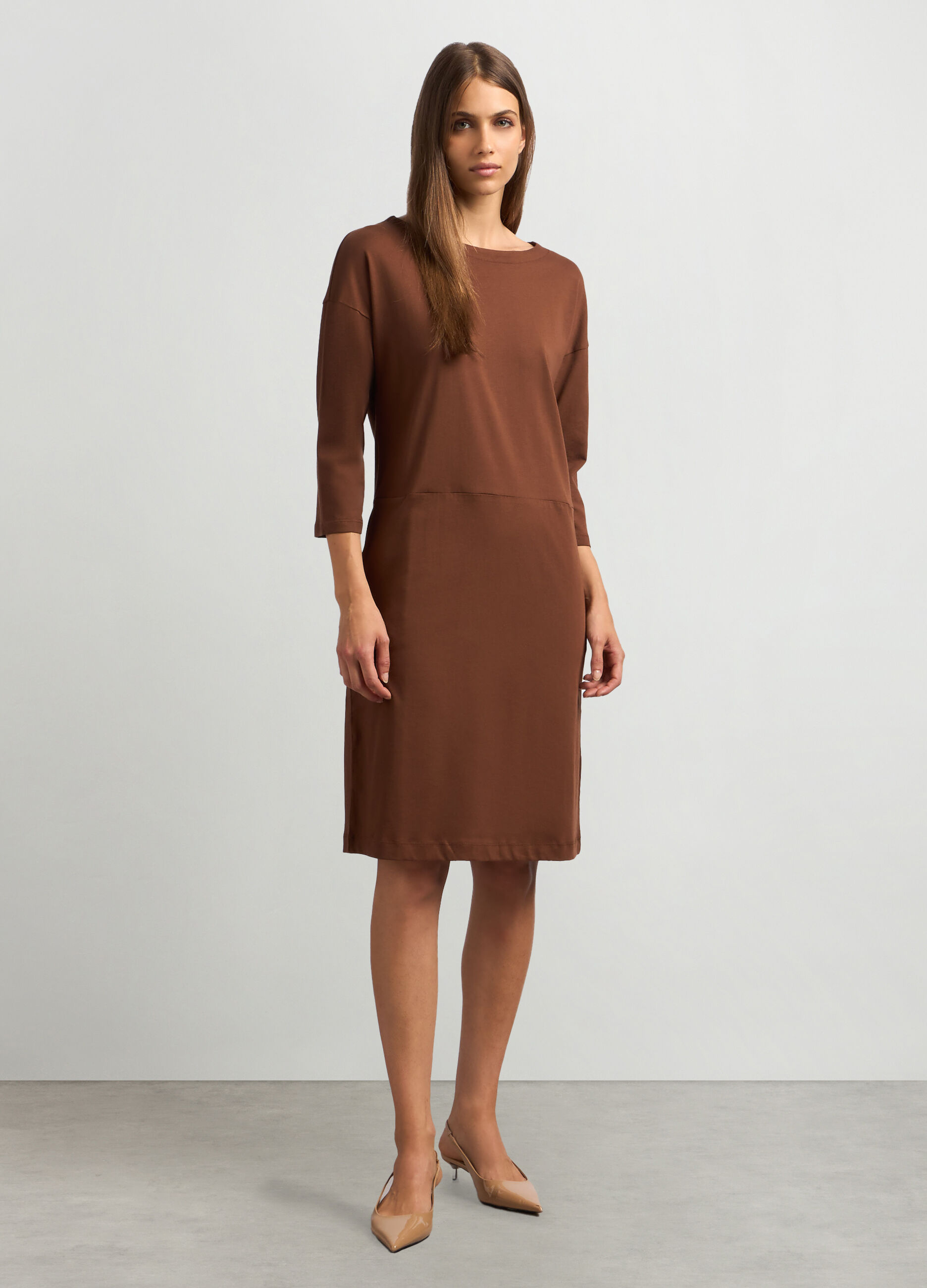 Abito corto in puro cotone donna_0