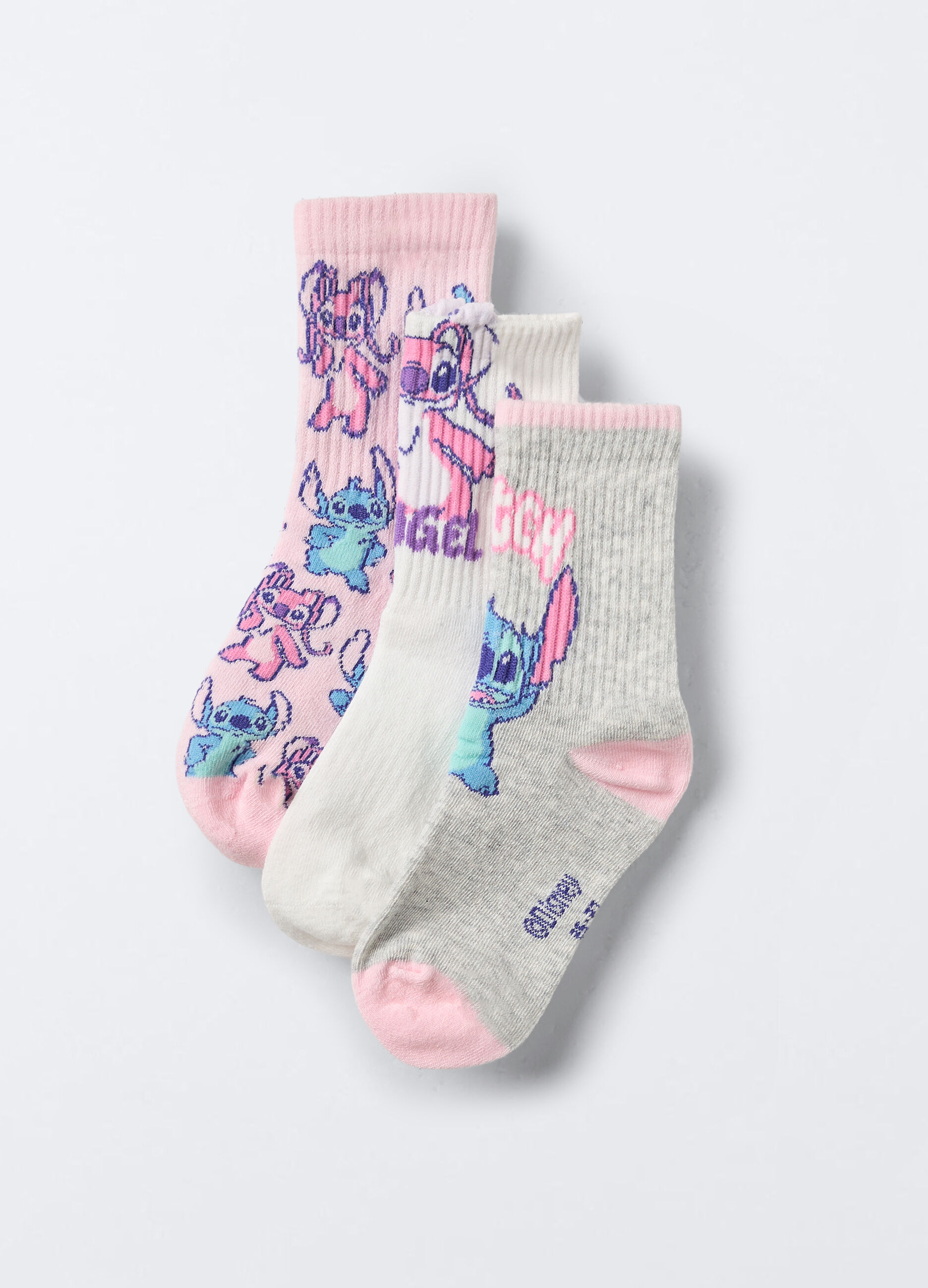 Pack 3 calze corte Disney misto cotone stretch bambina_0