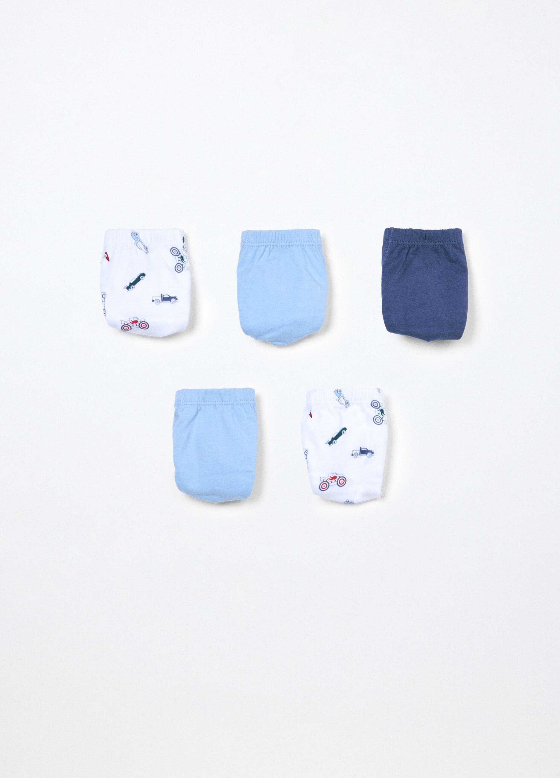 Pack 5 slip in jersey di puro cotone bambino_0