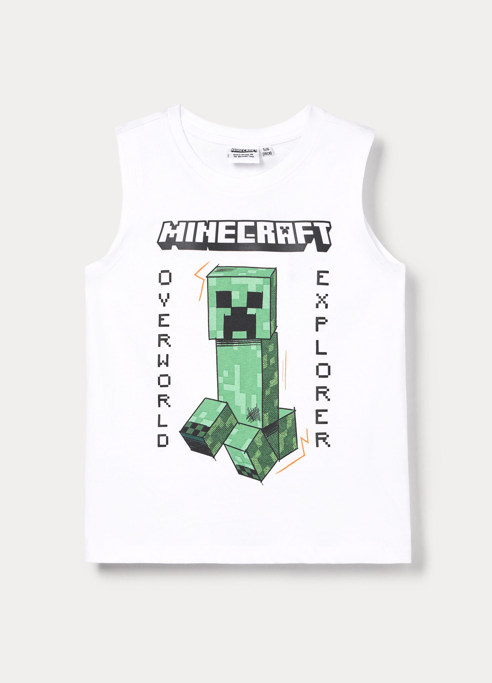 Canotta Minecraft in jersey di puro cotone bambino_0