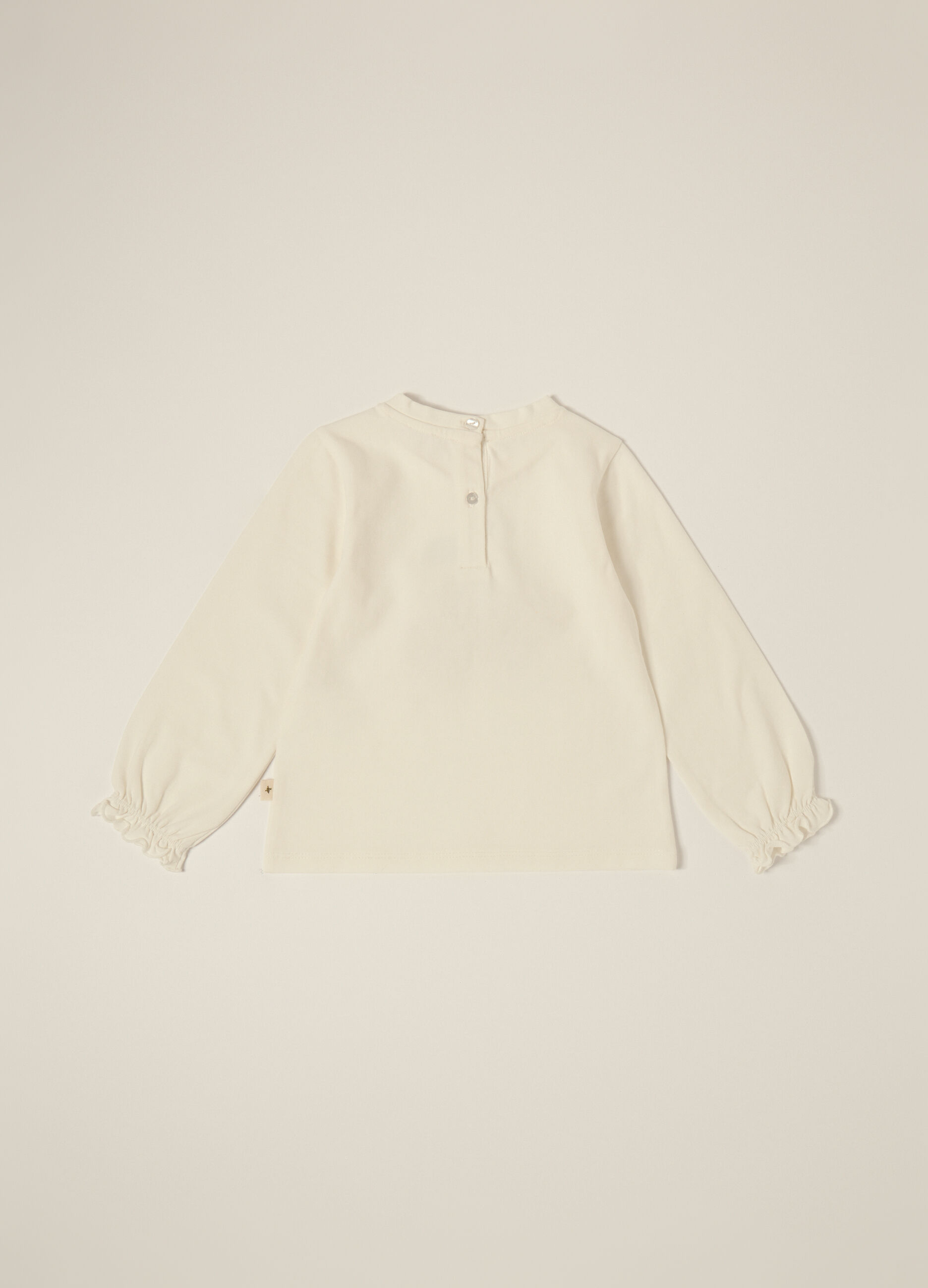 T-shirt in jersey di cotone stretch IANA neonata_1