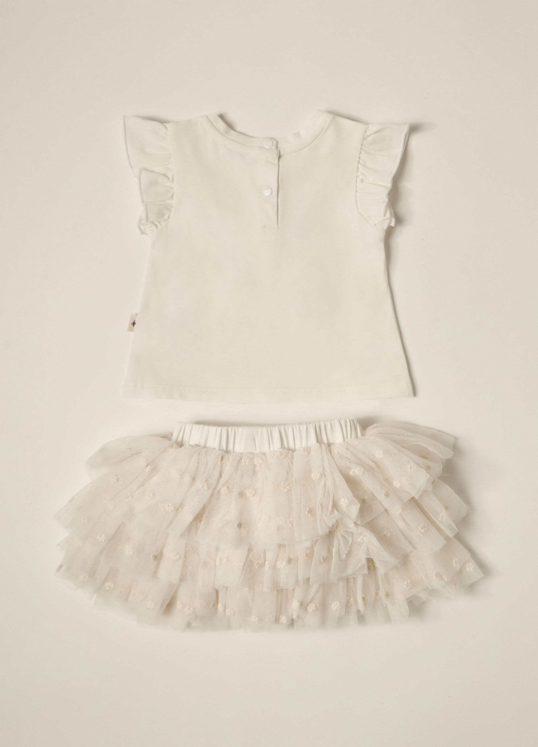 Set t-shirt + gonna in tulle IANA neonata