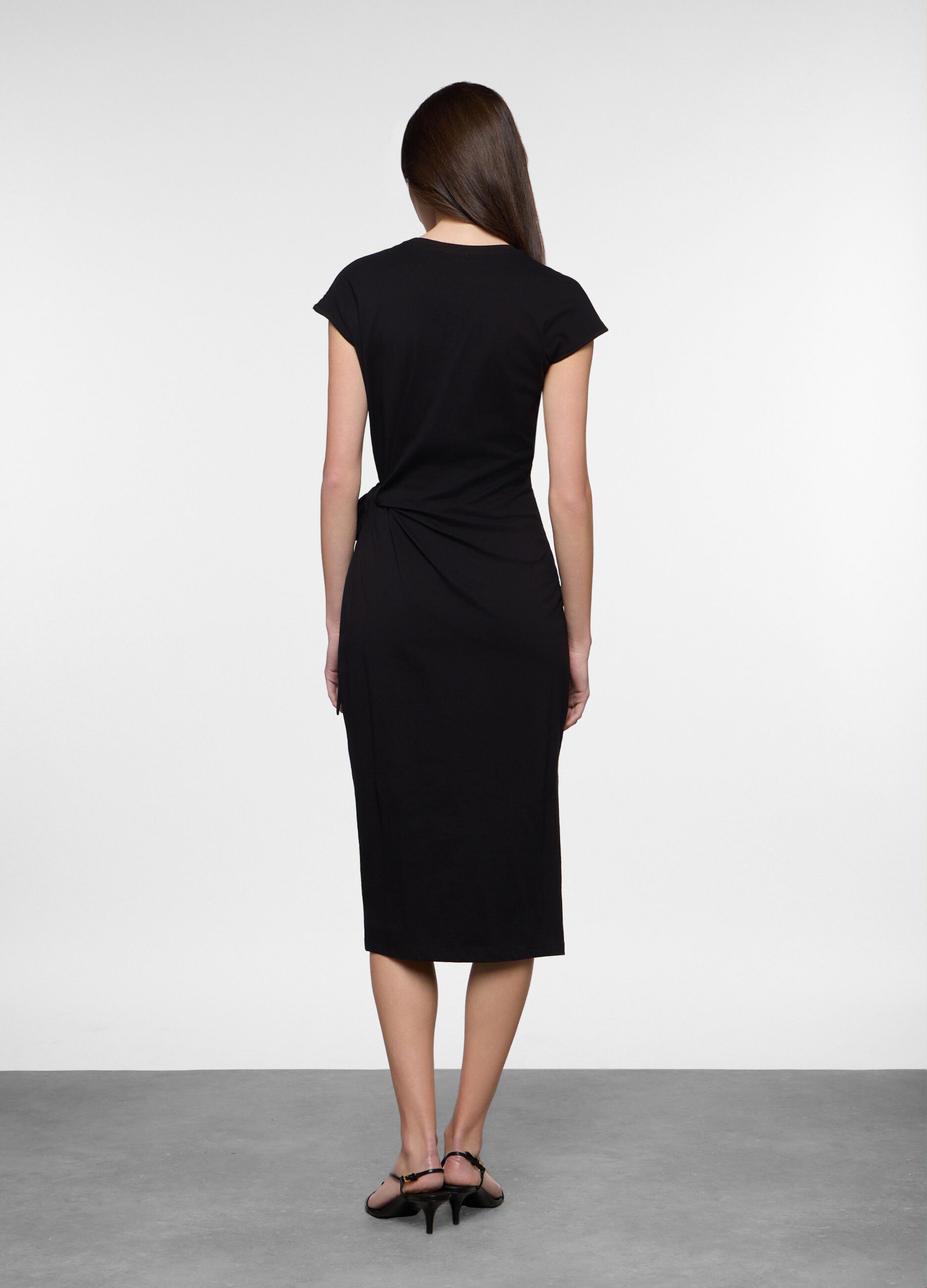 Abito lungo in jersey di puro cotone donna_1