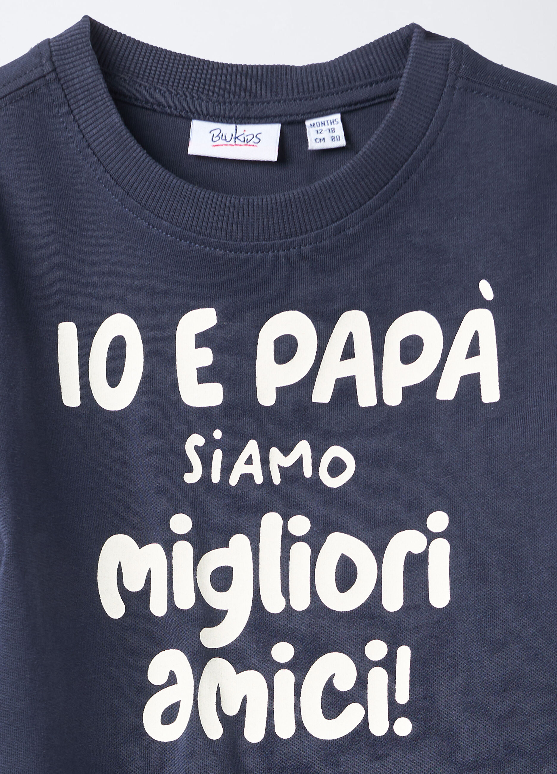 T-shirt girocollo in jersey di puro cotone bimbo_2