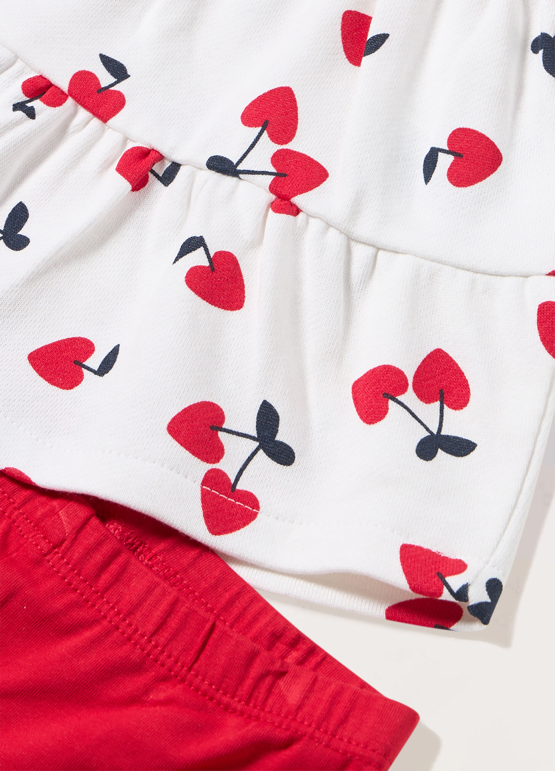 Jogger in french terry di puro cotone neonata_1