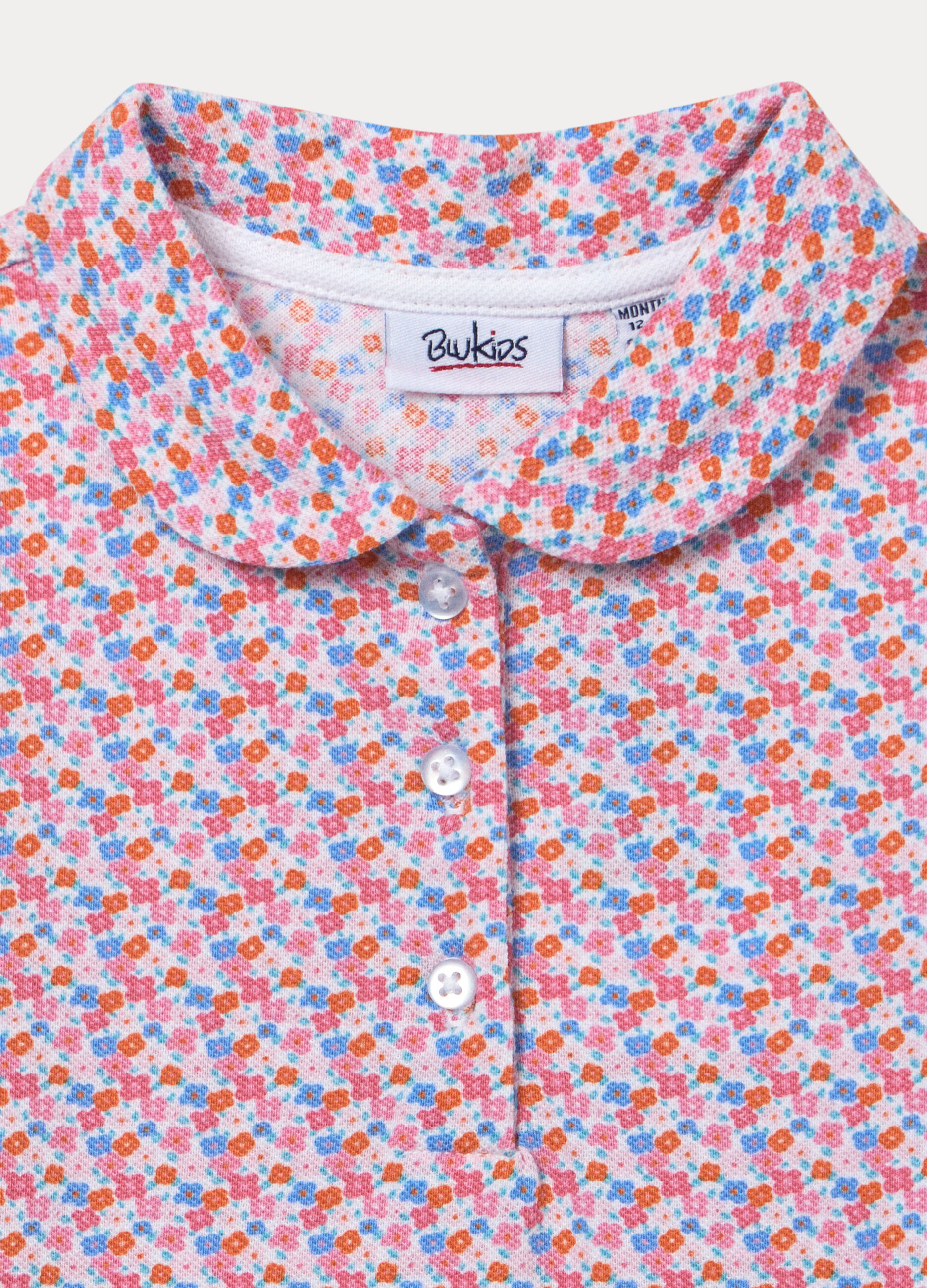 Polo in puro cotone Piquet bimba_1