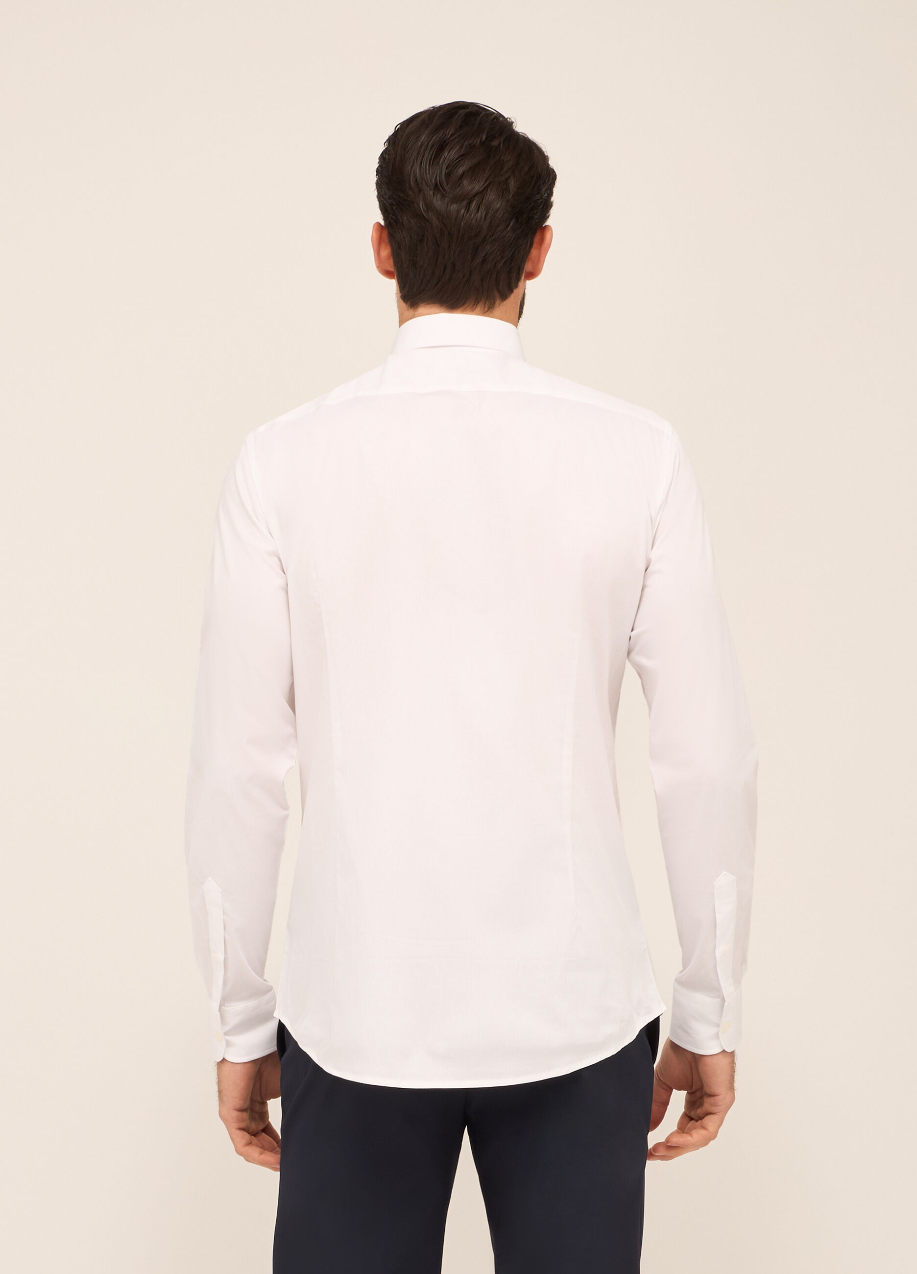 Camicia slim fit in cotone stretch uomo