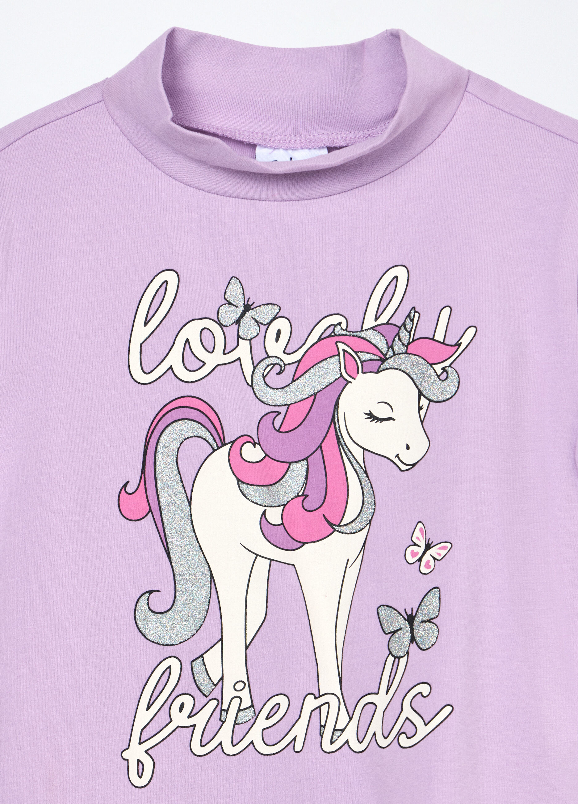 Lupetto in jersey di cotone stretch bambina_2